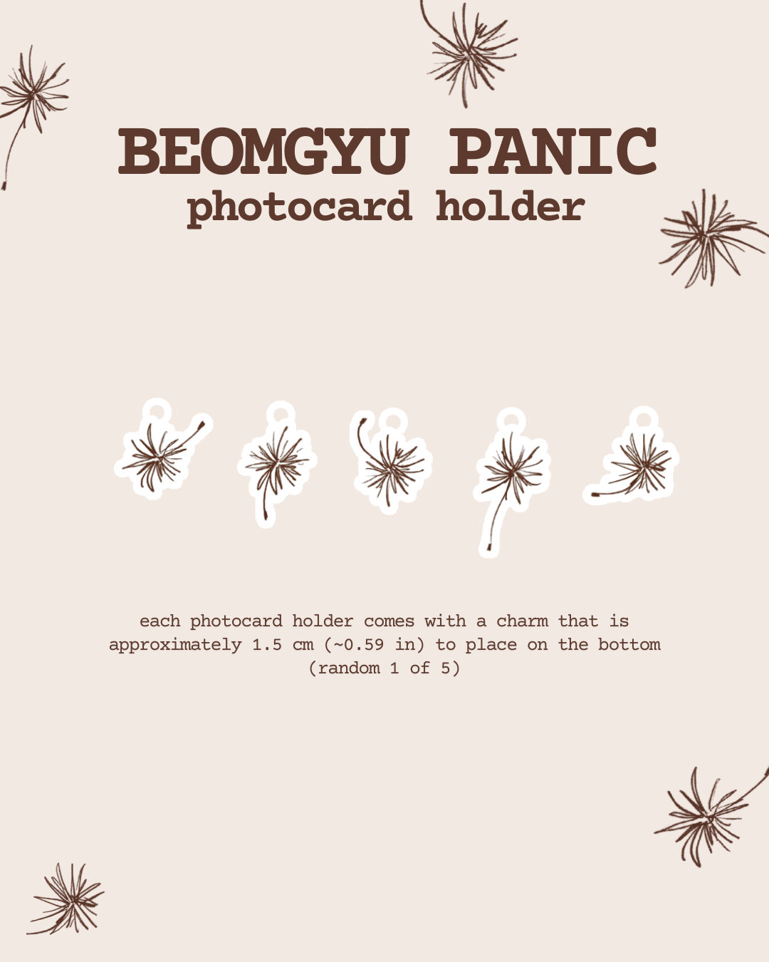 Tomorrow x Together Beomgyu Panic Inspired Photocard Holder