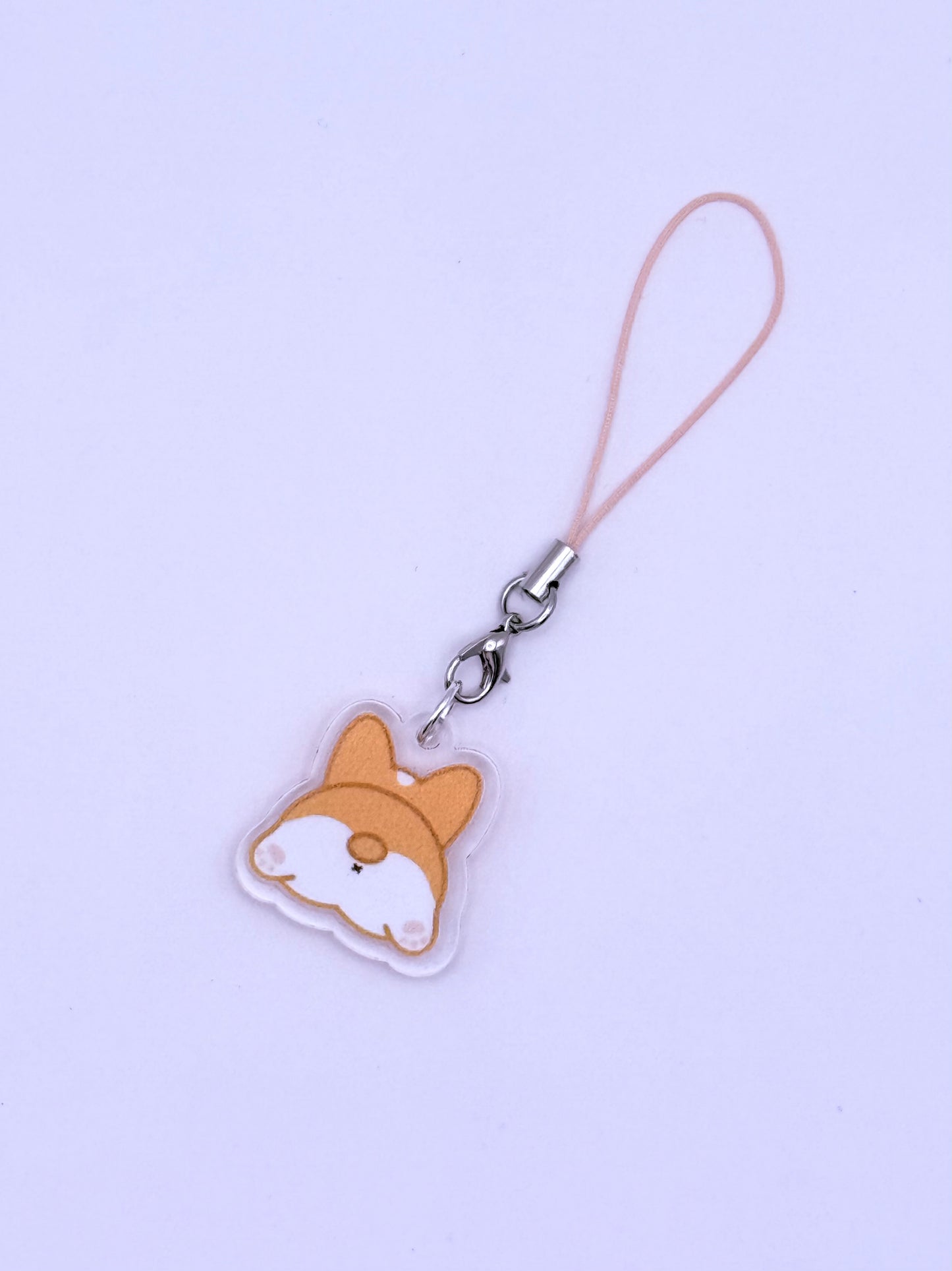 Corgi Double-Sided Phone Charm