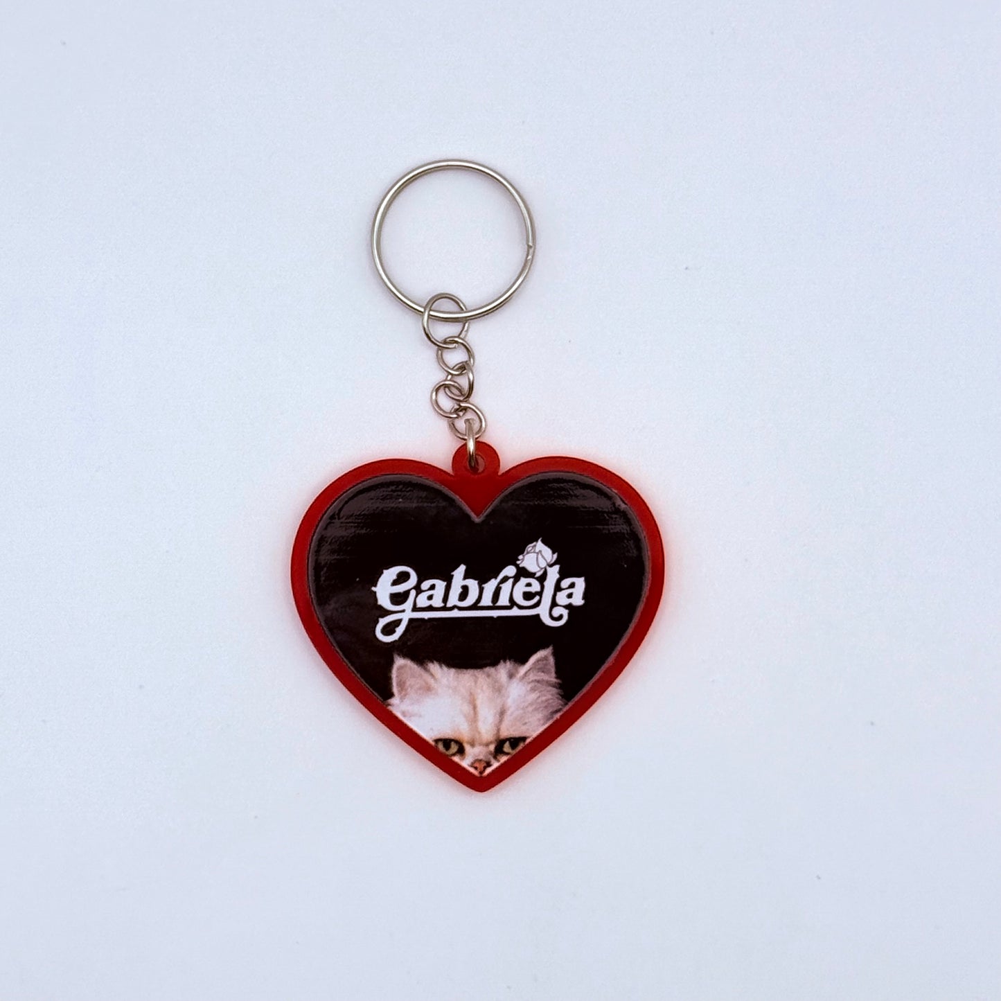 KATSEYE Gabriela Heart-Shaped Acrylic Keychain