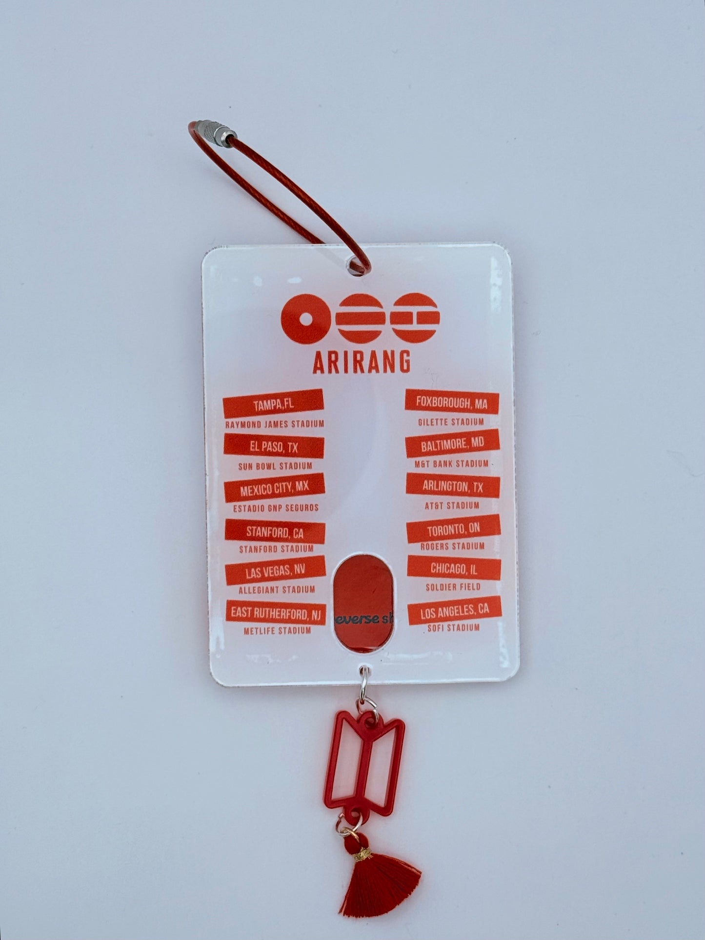 BTS Arirang World Tour Themed Acrylic Photocard Holder