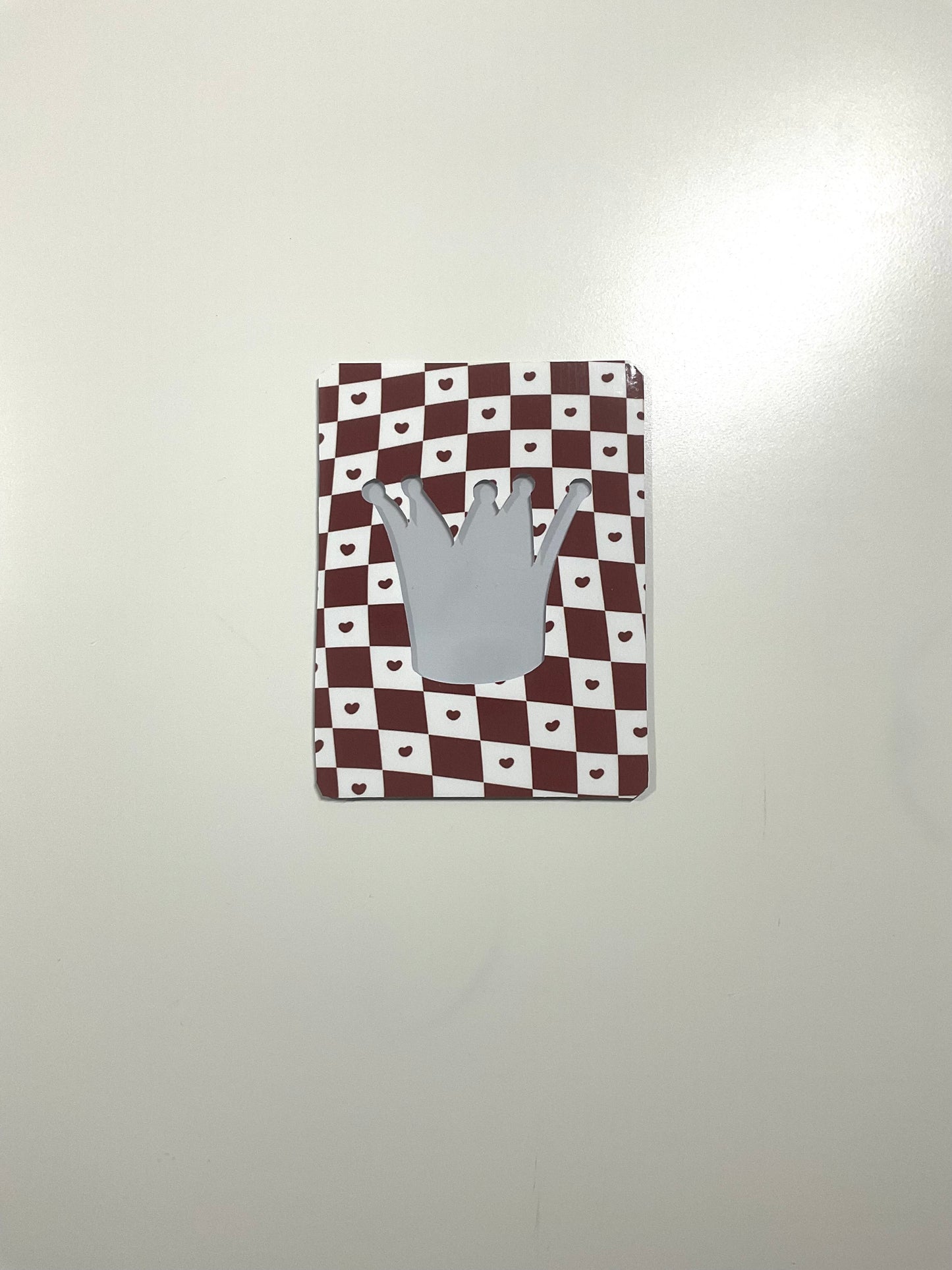Checkered Themed Decorated Toploader
