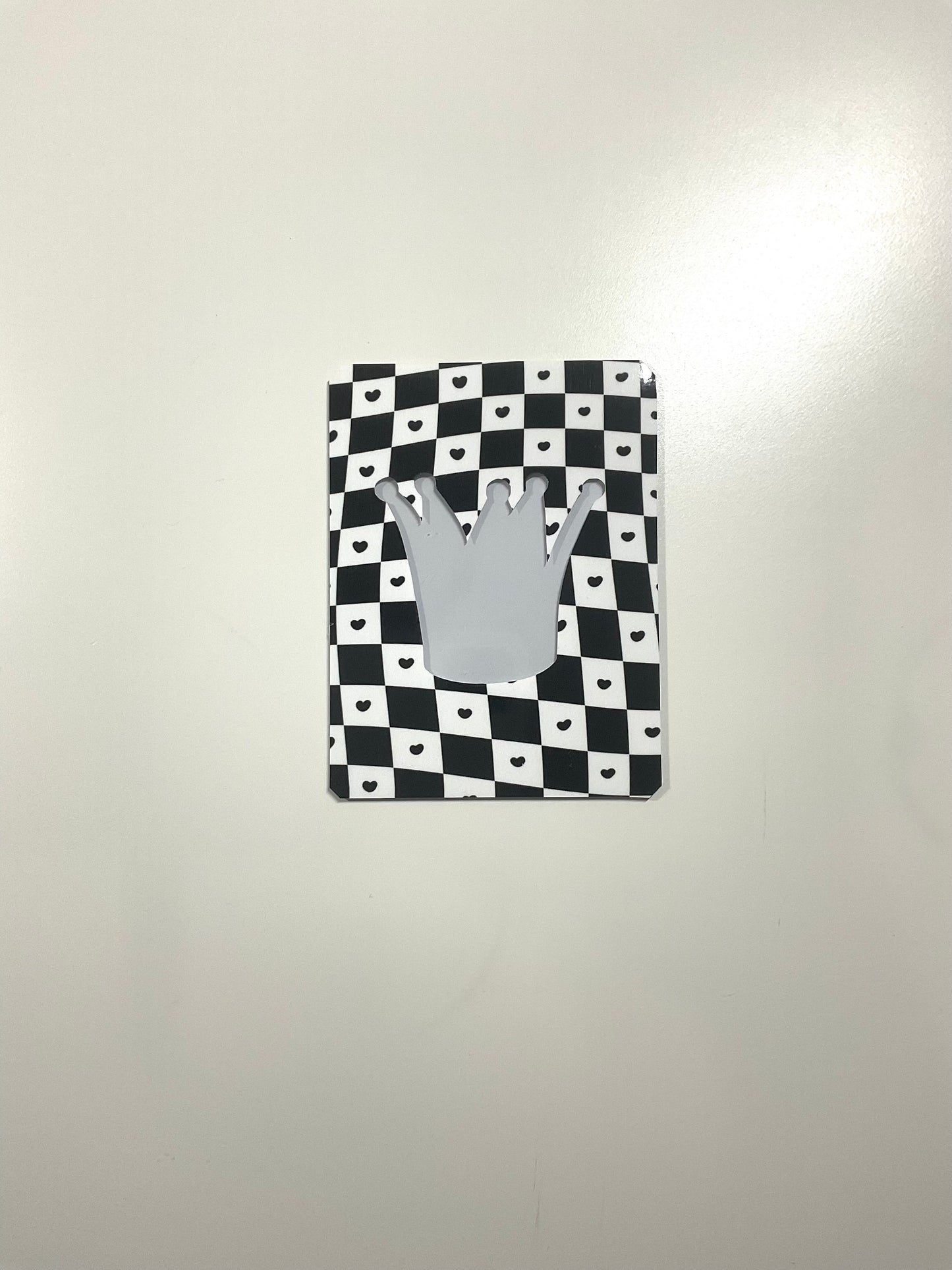 Checkered Themed Decorated Toploader