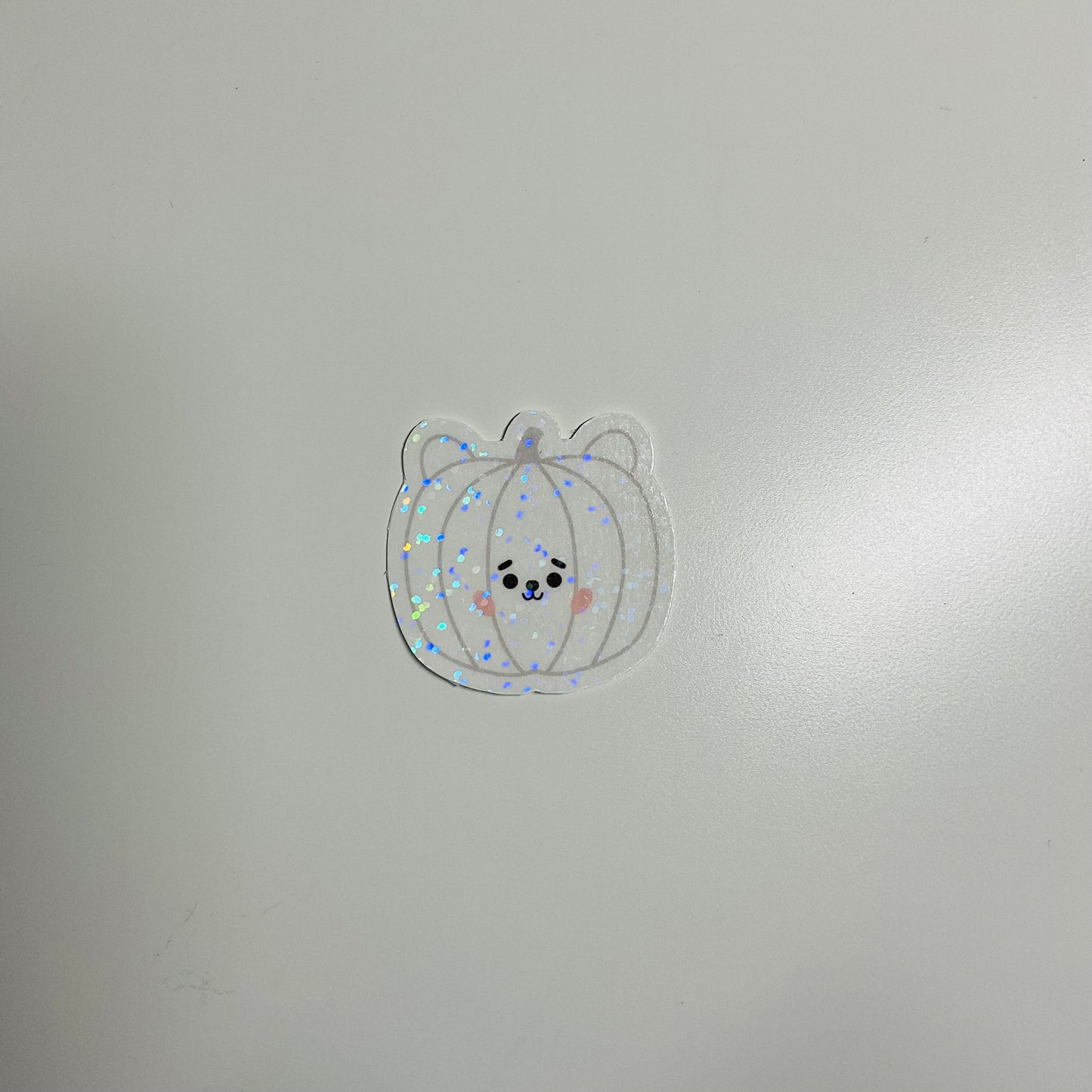 BT21 Pumpkin Themed Holographic Sticker