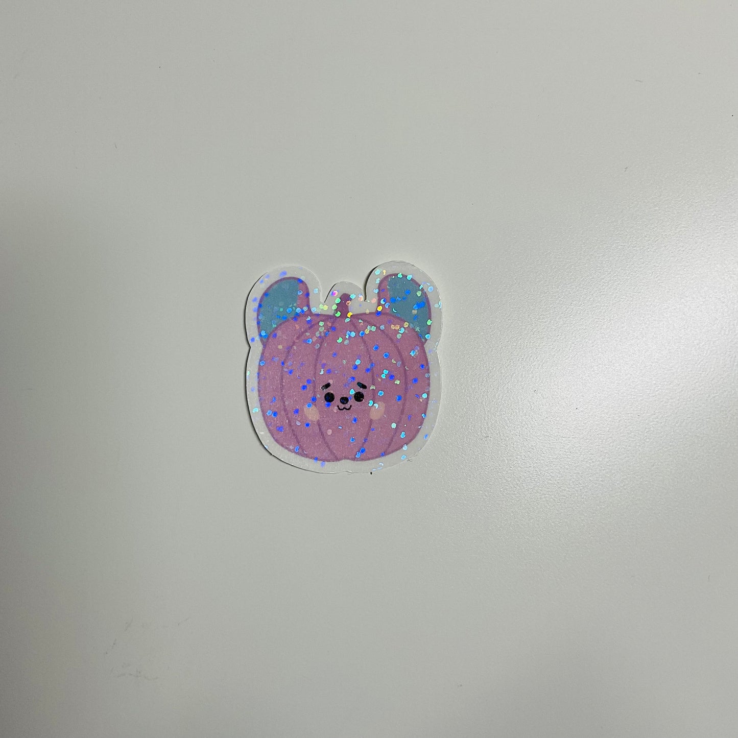 BT21 Pumpkin Themed Holographic Sticker