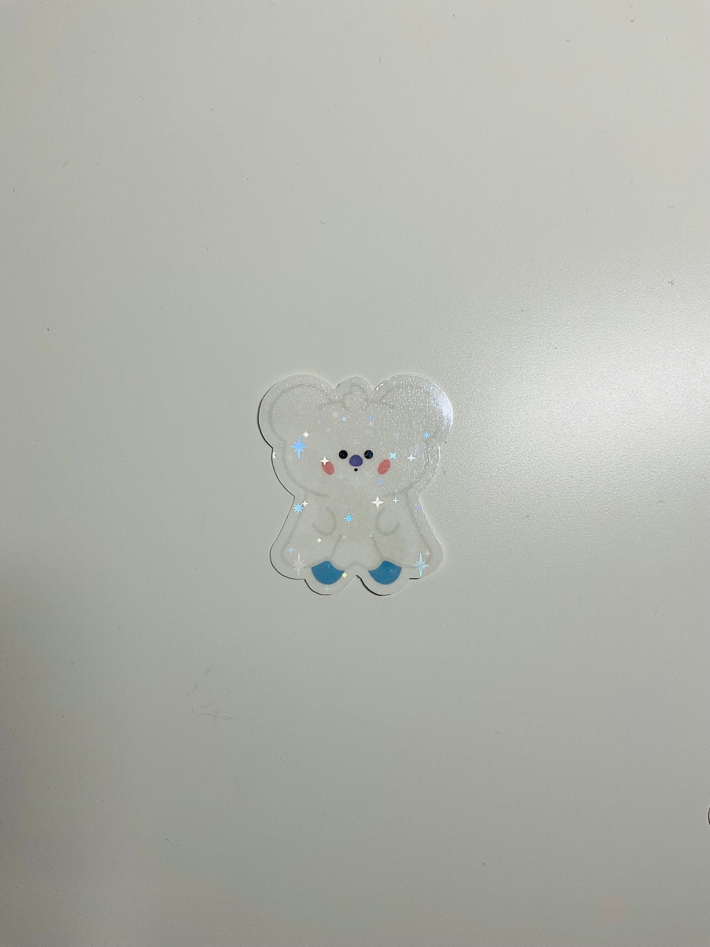 BT21 Ghost Themed Holographic Sticker