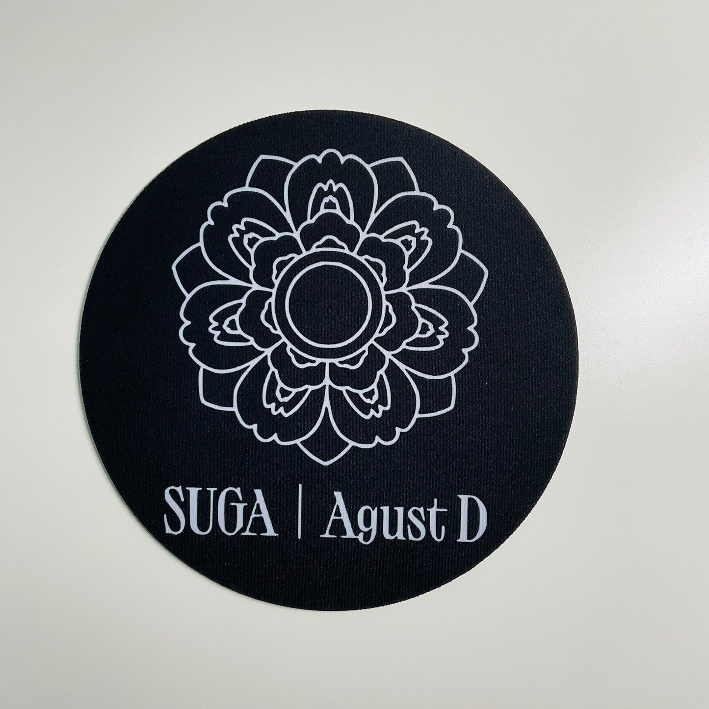 BTS Suga Lotus Flower Neoprene Mousepad