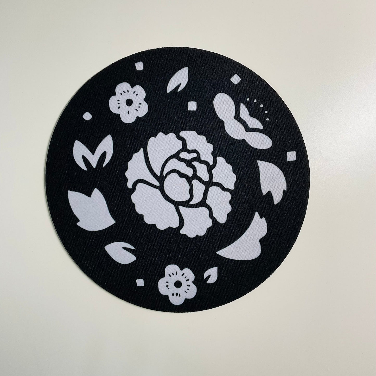 BTS Suga Lotus Flower Neoprene Mousepad
