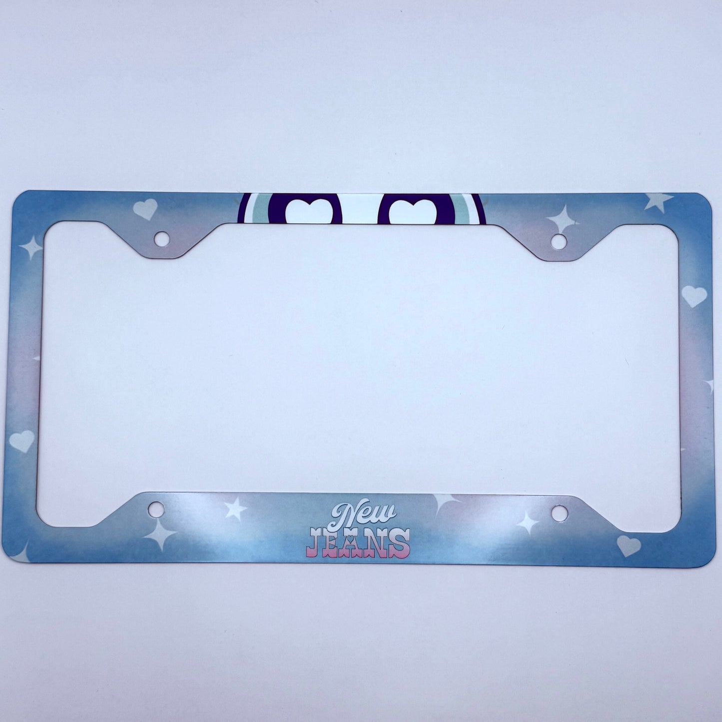 NewJeans x Powerpuff Girls Get Up Themed License Plate Frame