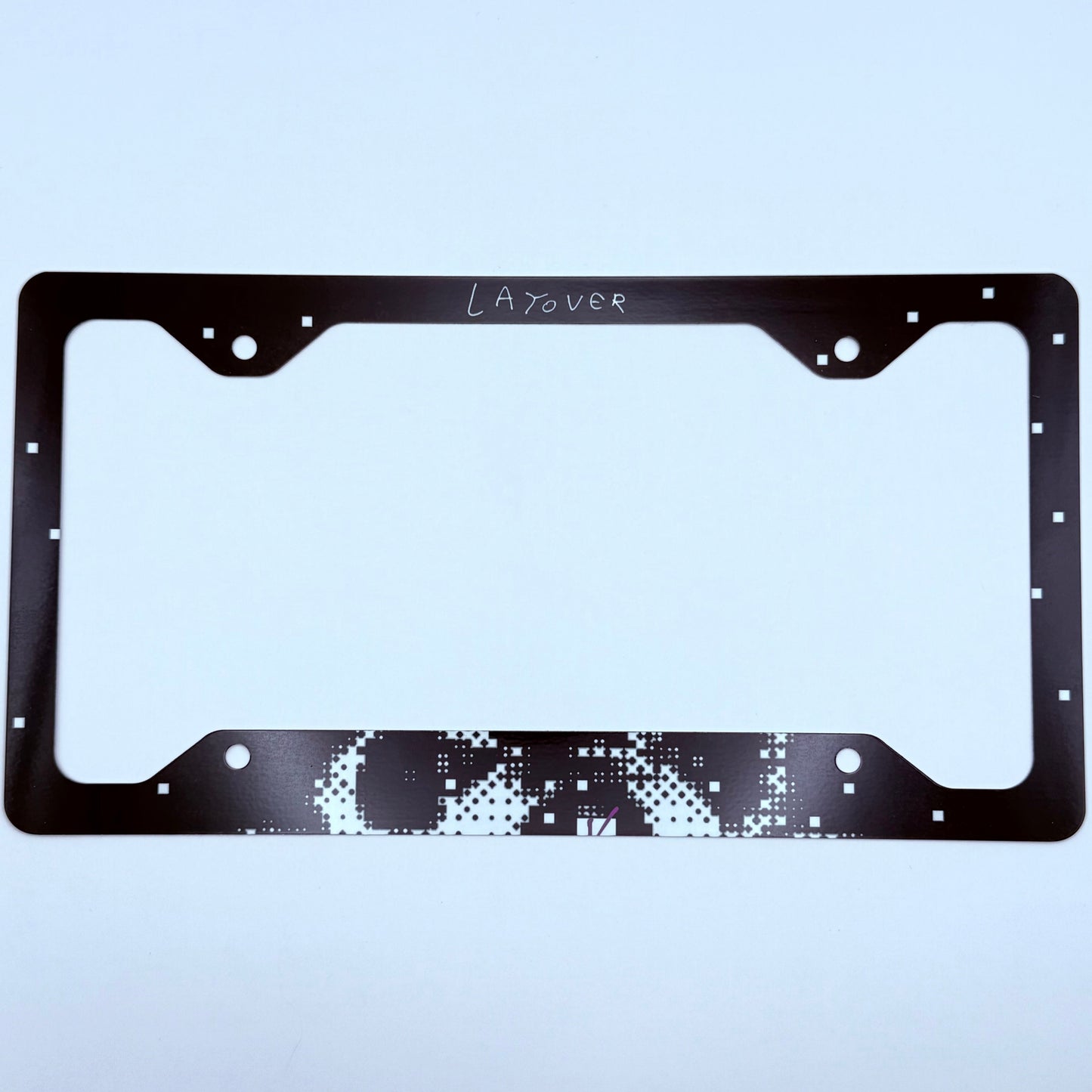 BTS V LAYO(V)ER Inspired License Plate Frame & Car Coaster Bundle