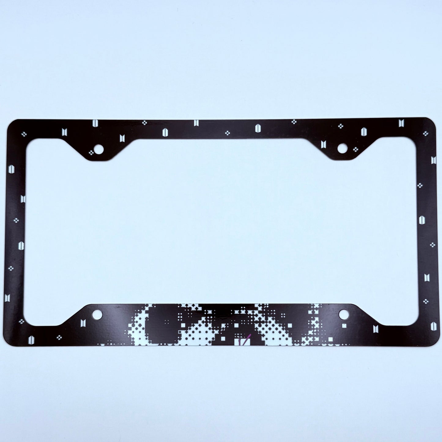 BTS V LAYO(V)ER Inspired License Plate Frame & Car Coaster Bundle