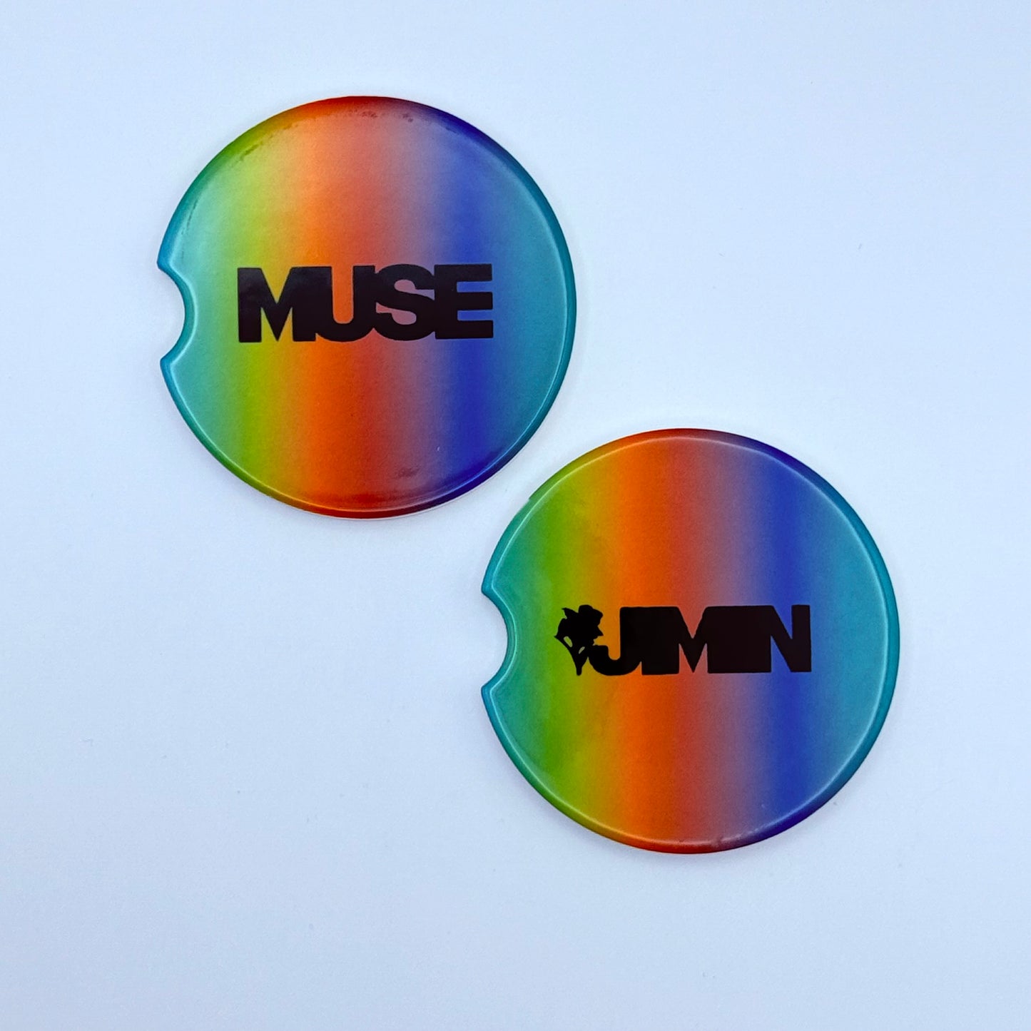 BTS Jimin Muse Inspired License Plate Frame & Car Coaster Bundle