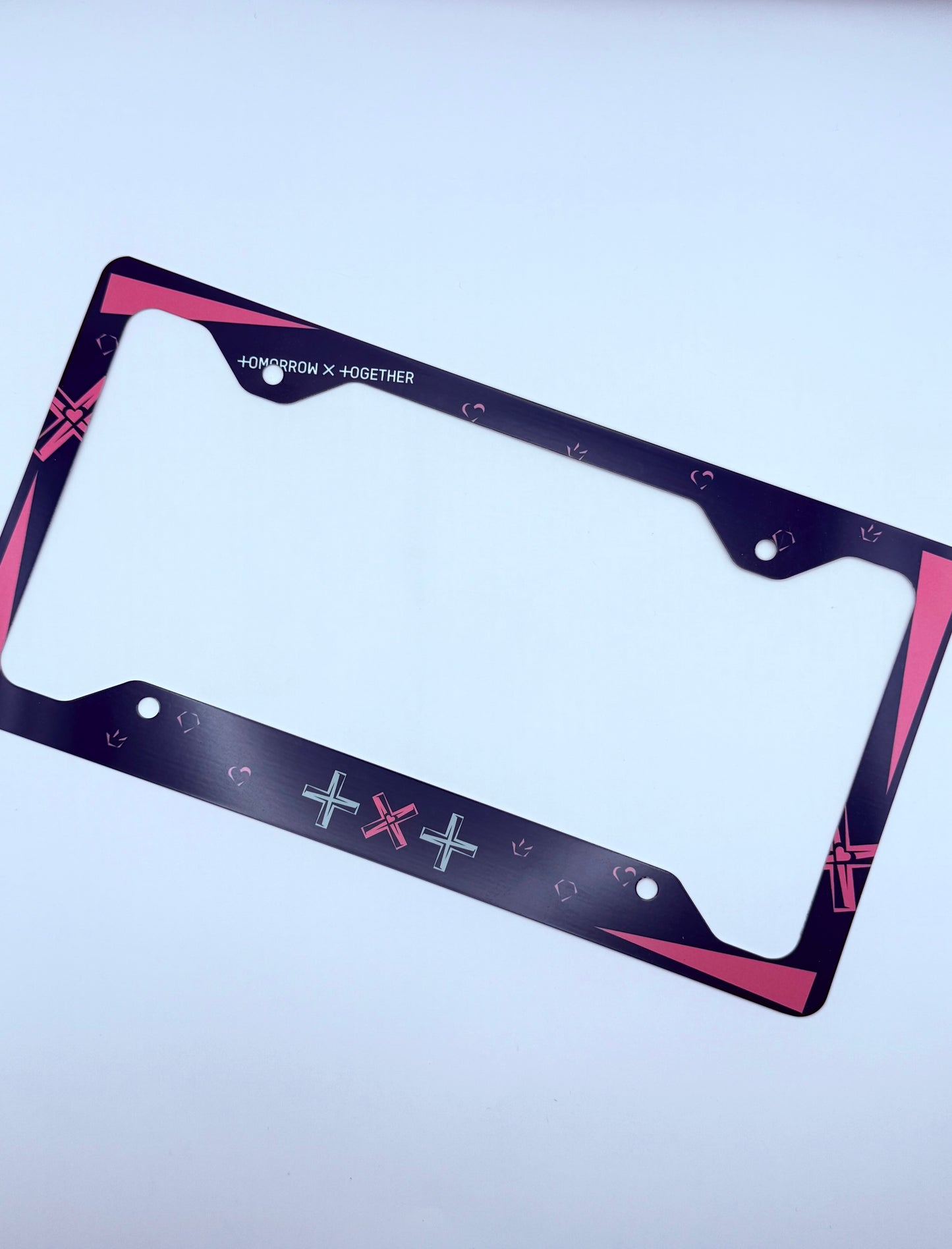 Tomorrow x Together The Chaos Chapter: Fight or Escape Inspired License Plate Frame & Car Coaster Bundle