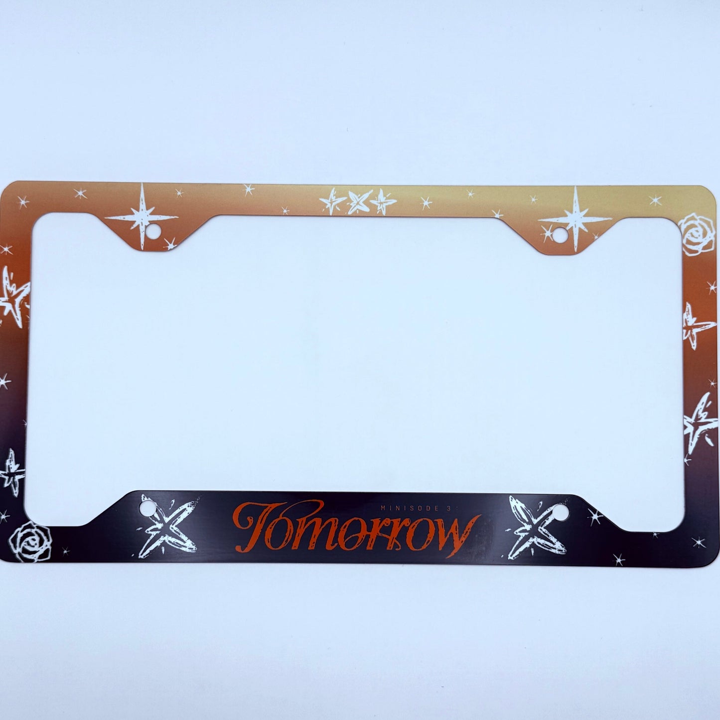 Tomorrow x Together minisode 3: Tomorrow Inspired License Plate Frame & Car Coaster Bundle