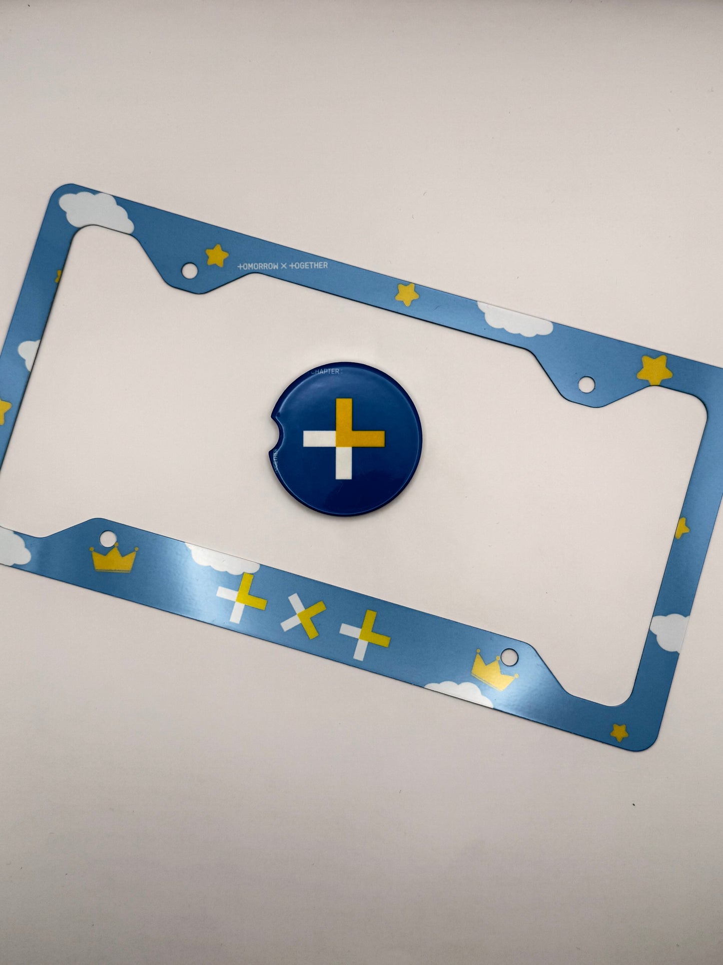 Tomorrow x Together The Dream Chapter: Star Inspired License Plate Frame & Car Coaster Bundle