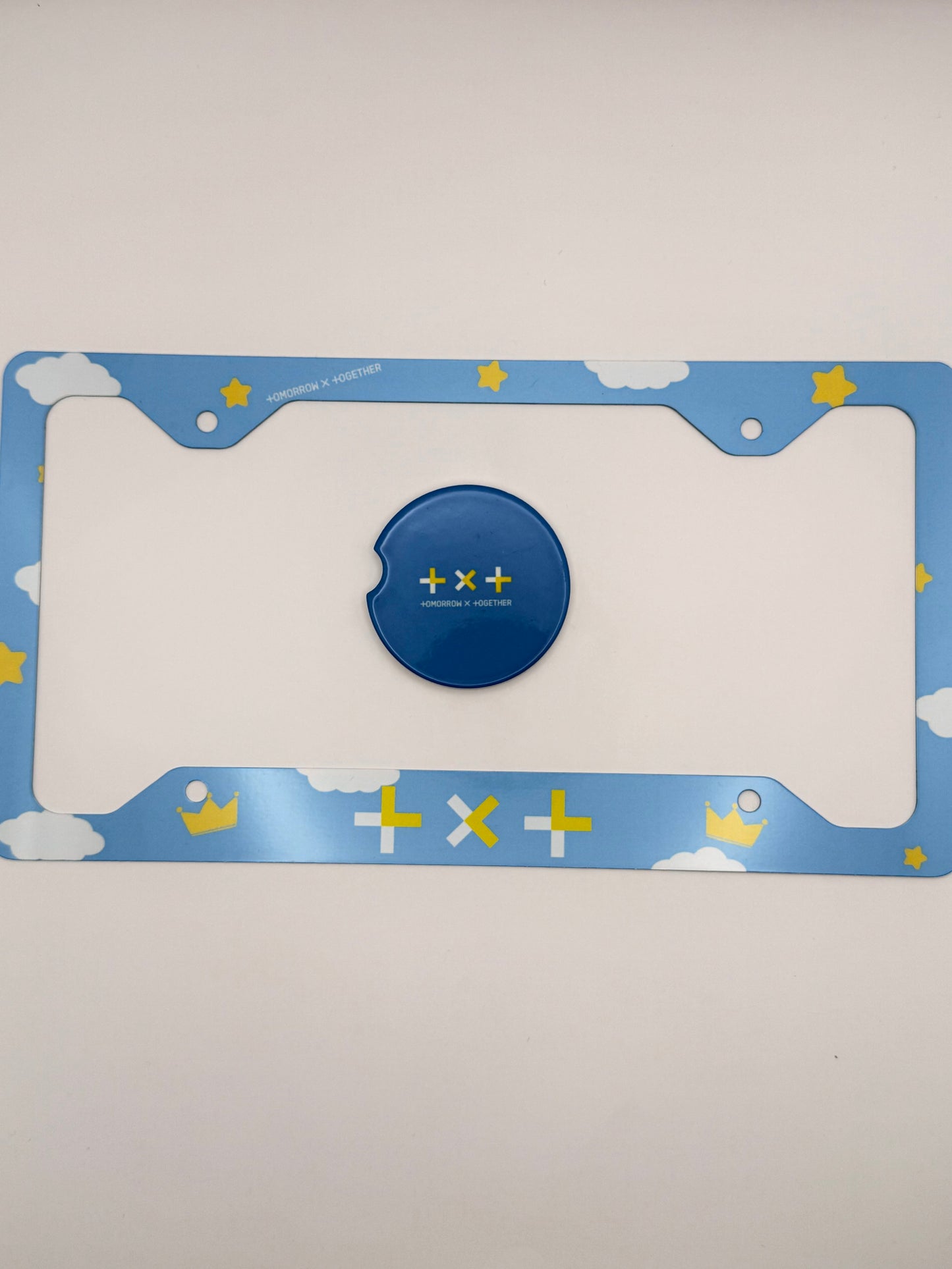 Tomorrow x Together The Dream Chapter: Star Inspired License Plate Frame & Car Coaster Bundle