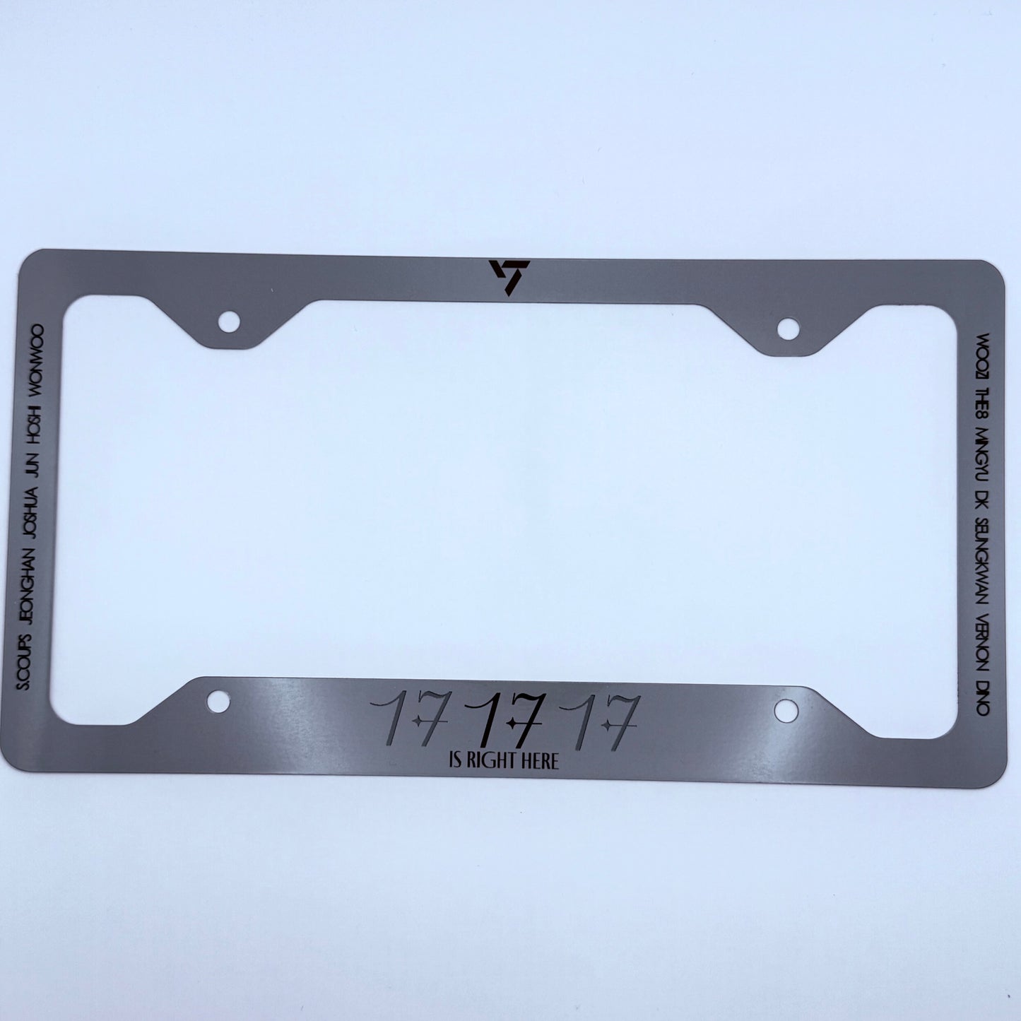 Seventeen 17 is Right Here Inspired License Plate Frame