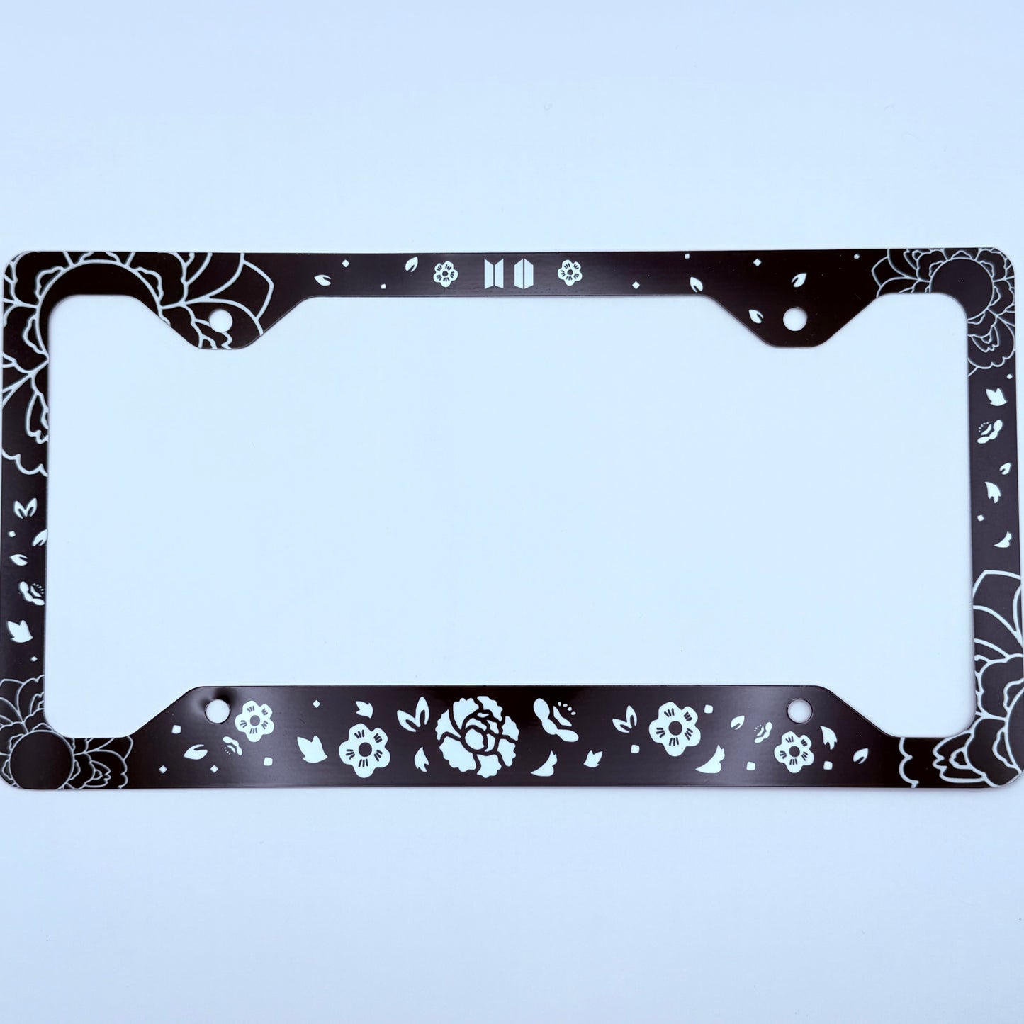 BTS SUGA/AGUST D Lotus Flower Inspired License Plate Frame