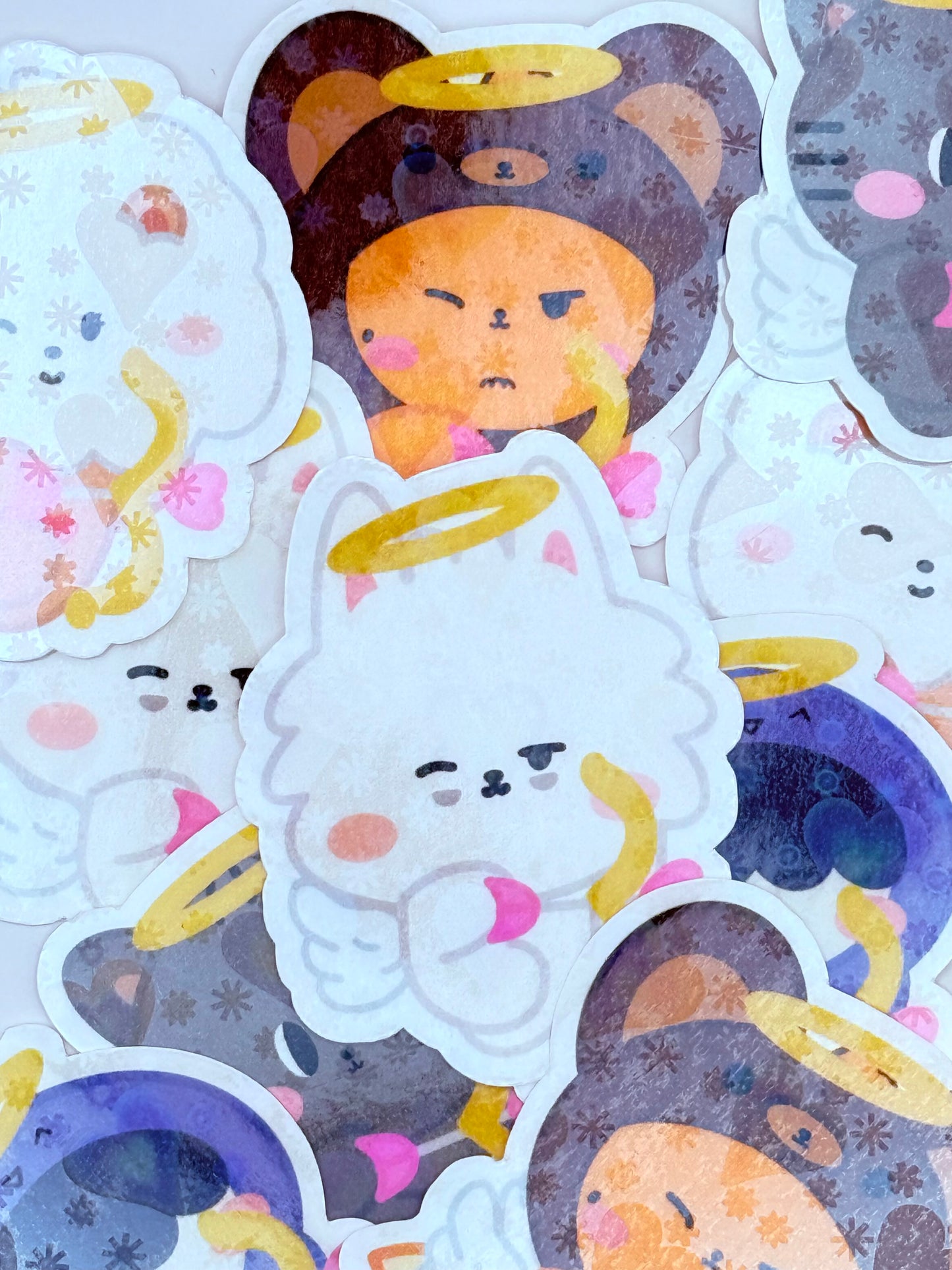 PPULBATU Cupid Themed Holographic Sticker