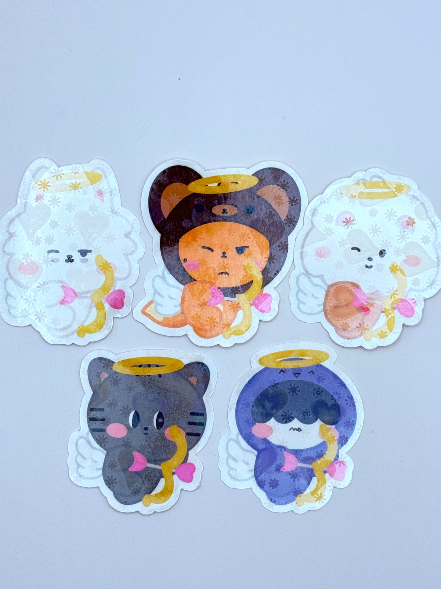 PPULBATU Cupid Themed Holographic Sticker