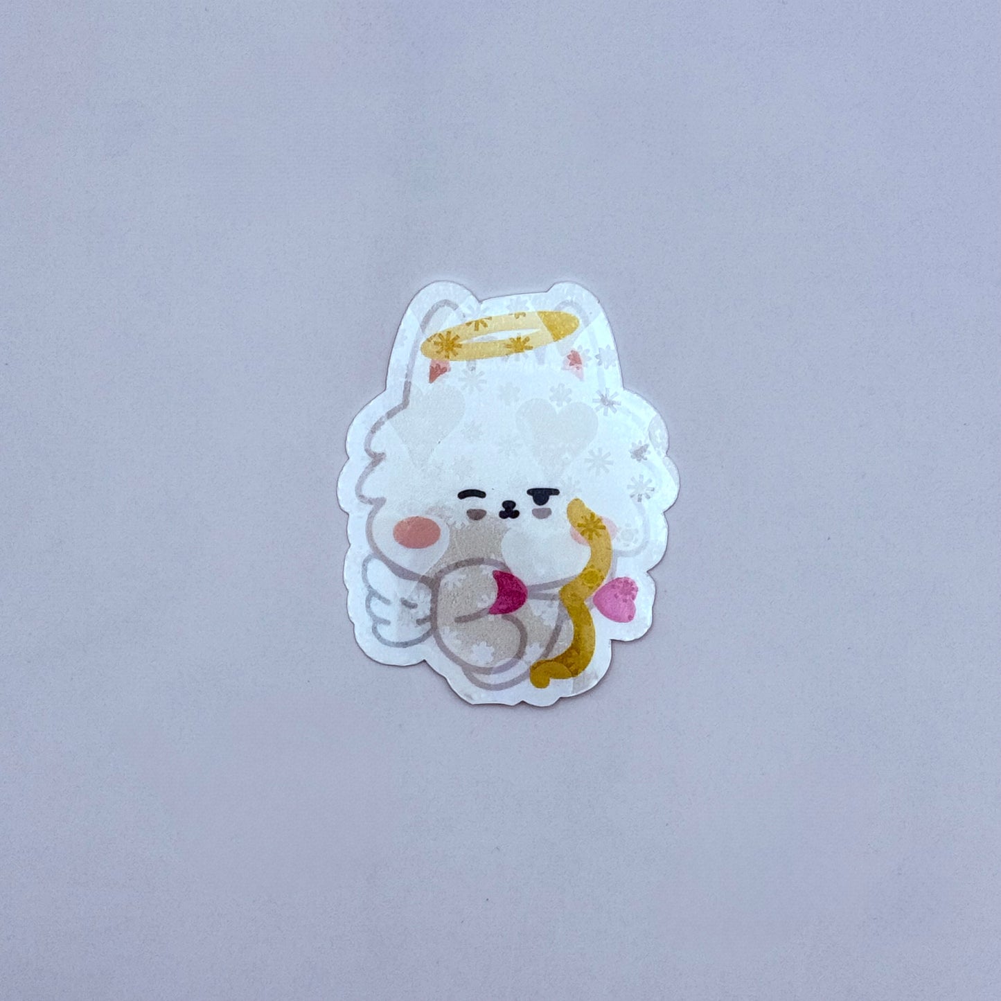 PPULBATU Cupid Themed Holographic Sticker