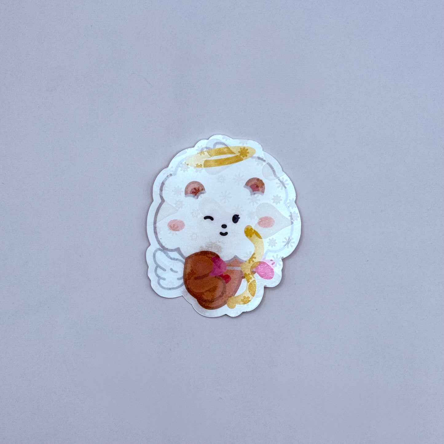 PPULBATU Cupid Themed Holographic Sticker
