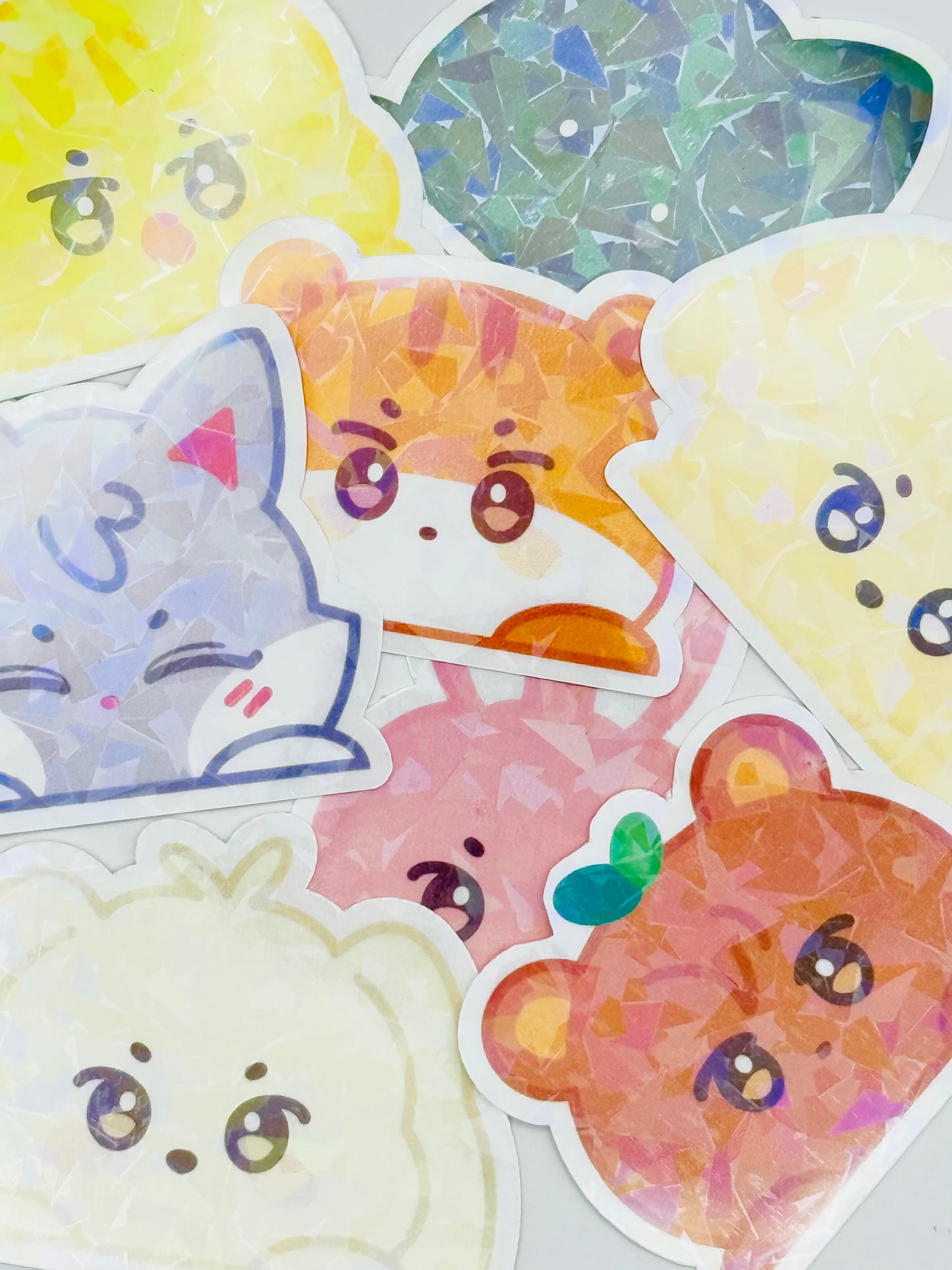 ANITEEZ Holographic Peeker Sticker