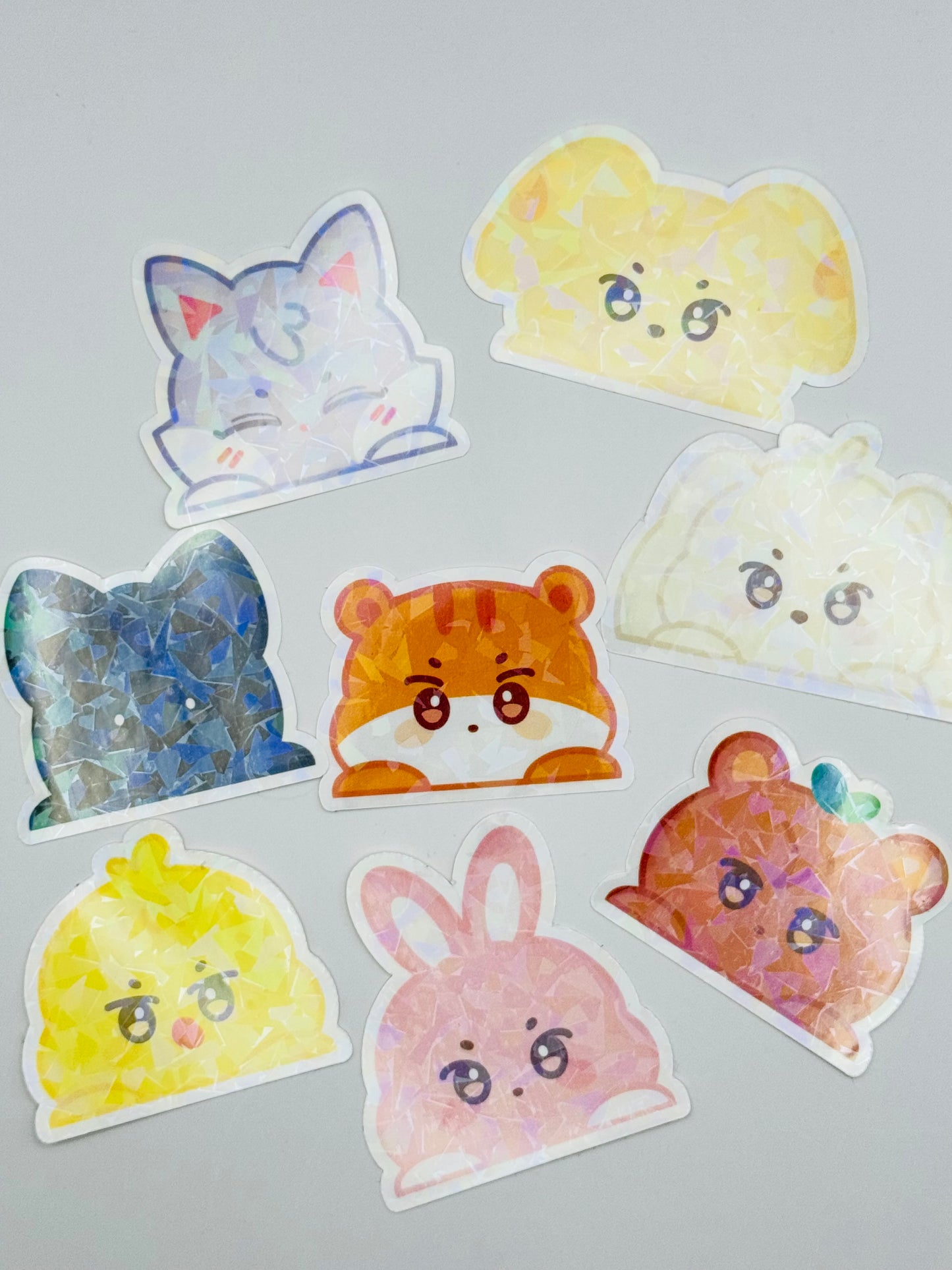 ANITEEZ Holographic Peeker Sticker