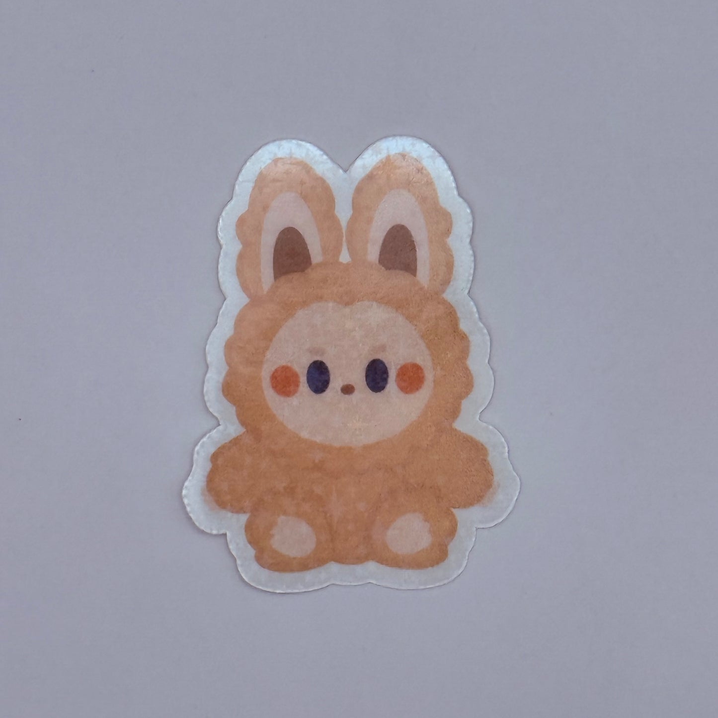 Labubu Have a Seat Holographic Sticker