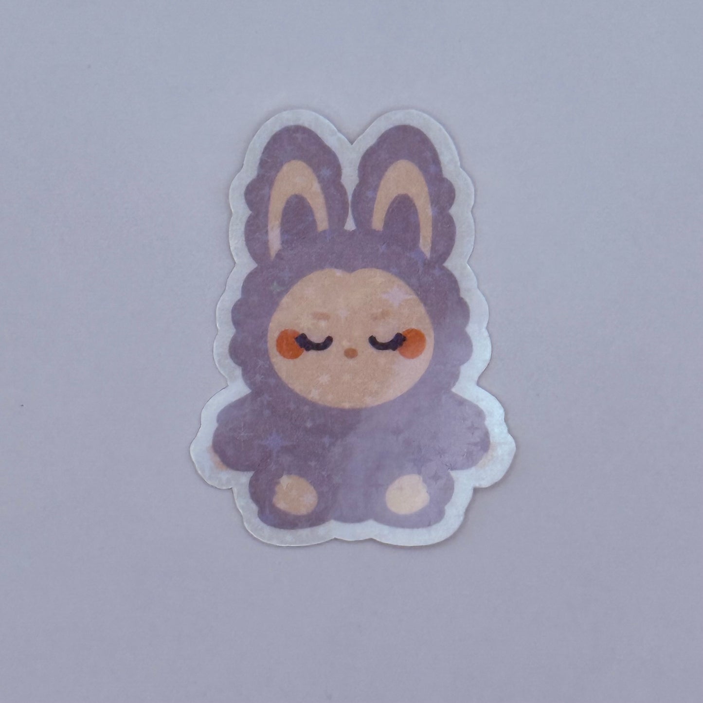 Labubu Have a Seat Holographic Sticker