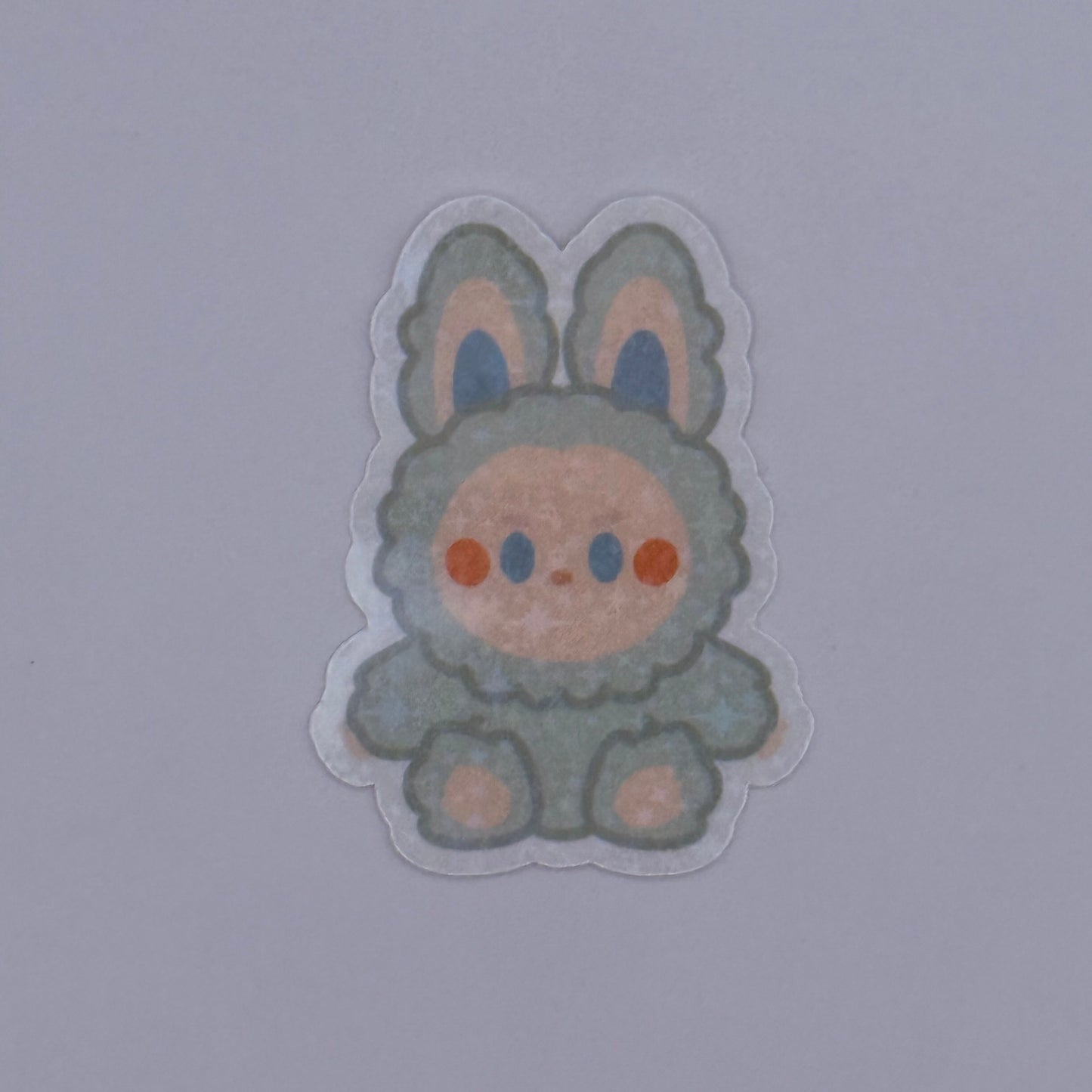 Labubu Have a Seat Holographic Sticker