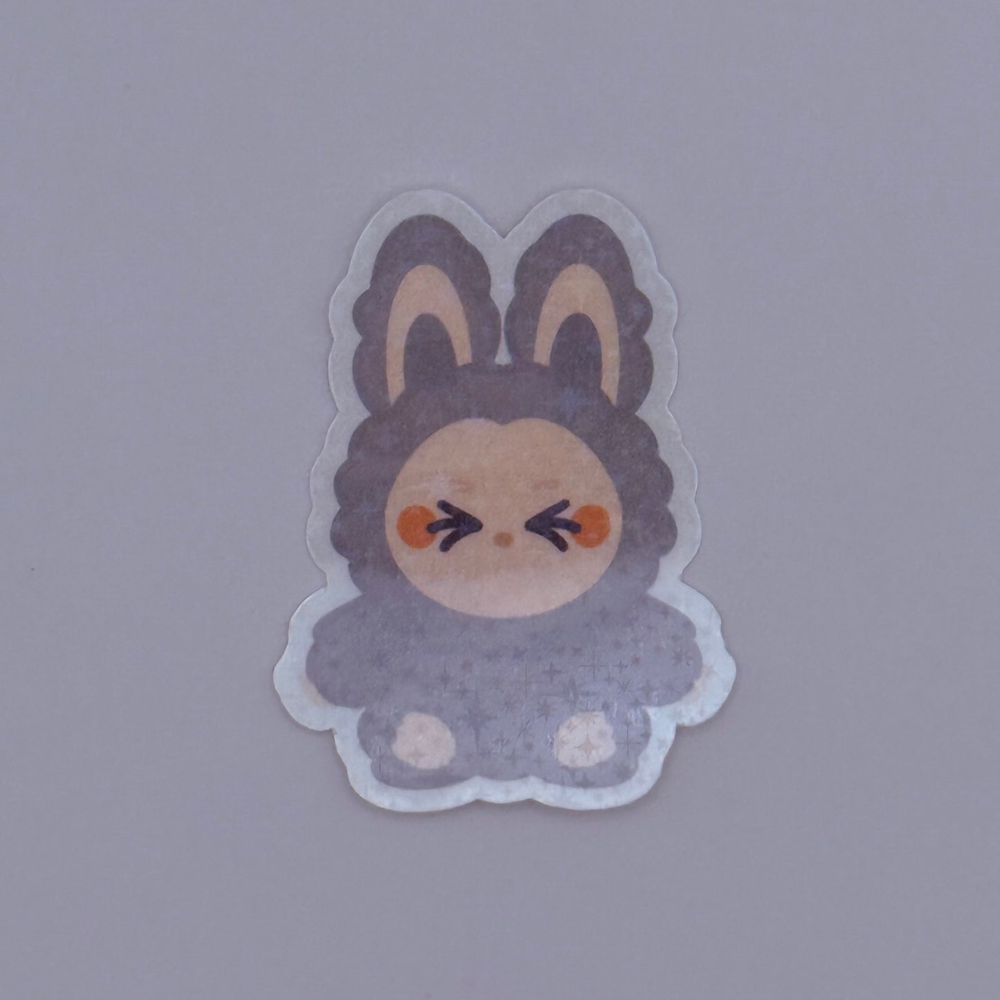 Labubu Have a Seat Holographic Sticker