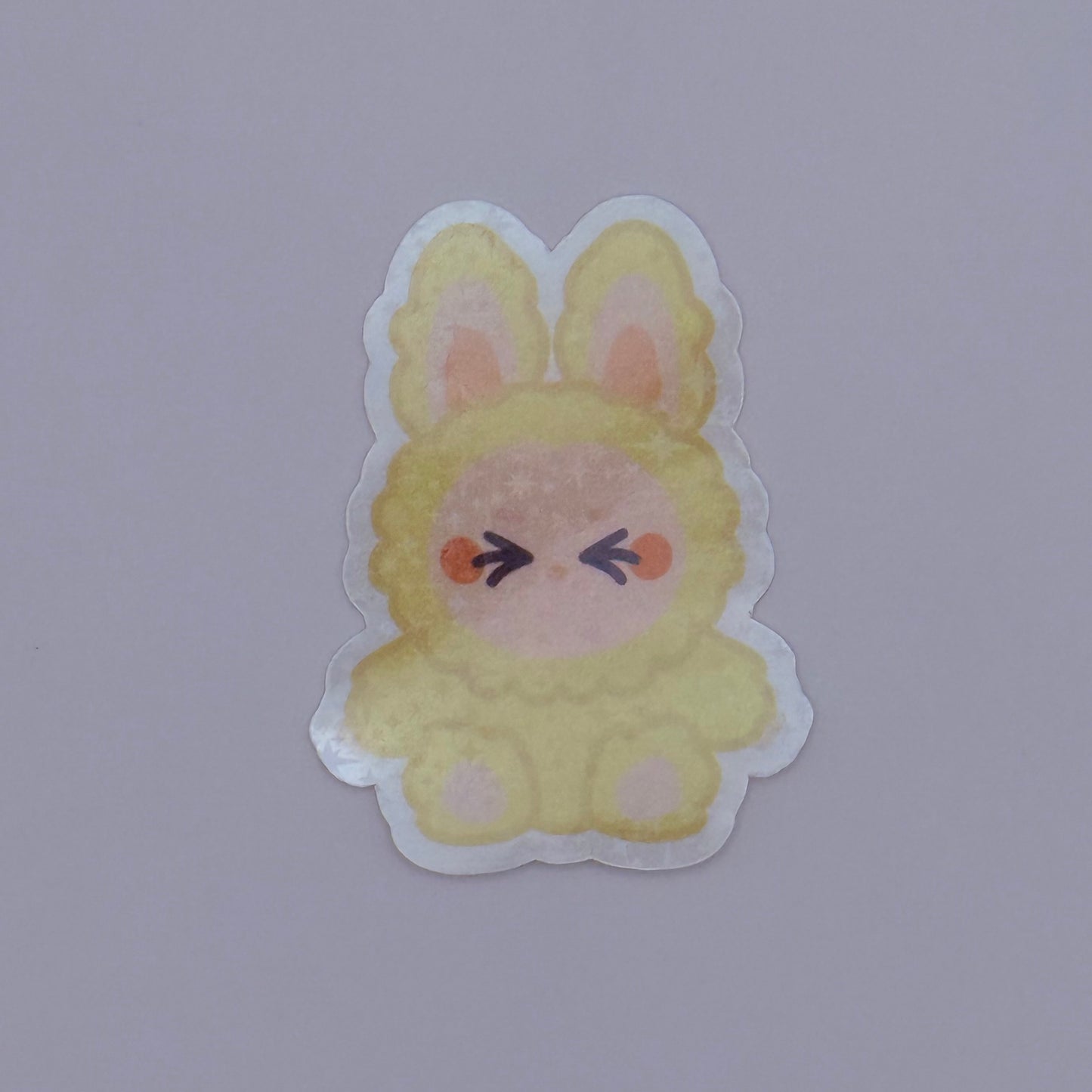 Labubu Have a Seat Holographic Sticker