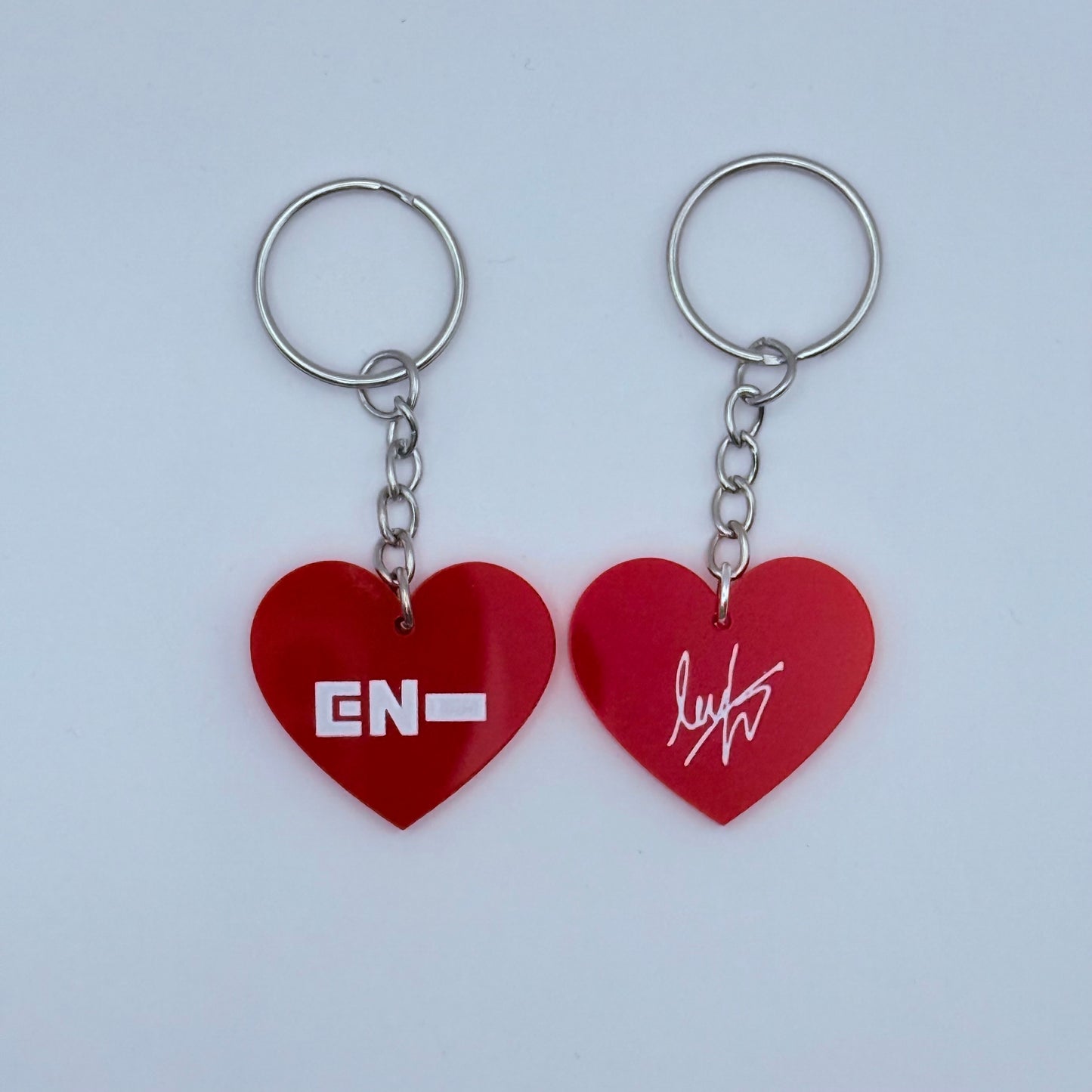 ENHYPEN Member Heart-Shaped Acrylic Keychain