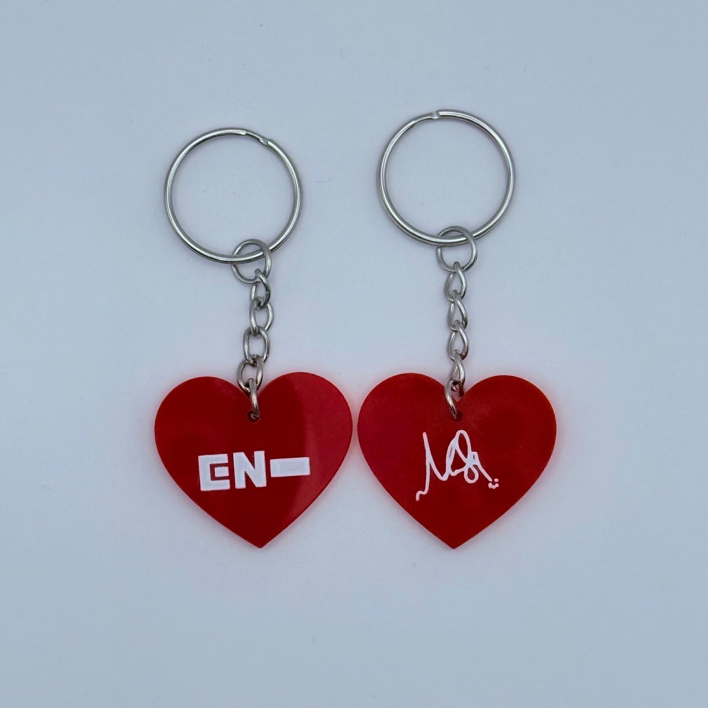 ENHYPEN Member Heart-Shaped Acrylic Keychain