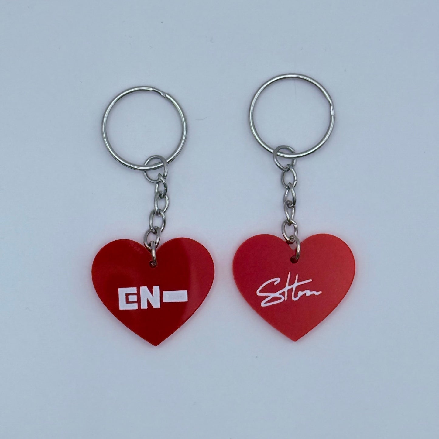 ENHYPEN Member Heart-Shaped Acrylic Keychain