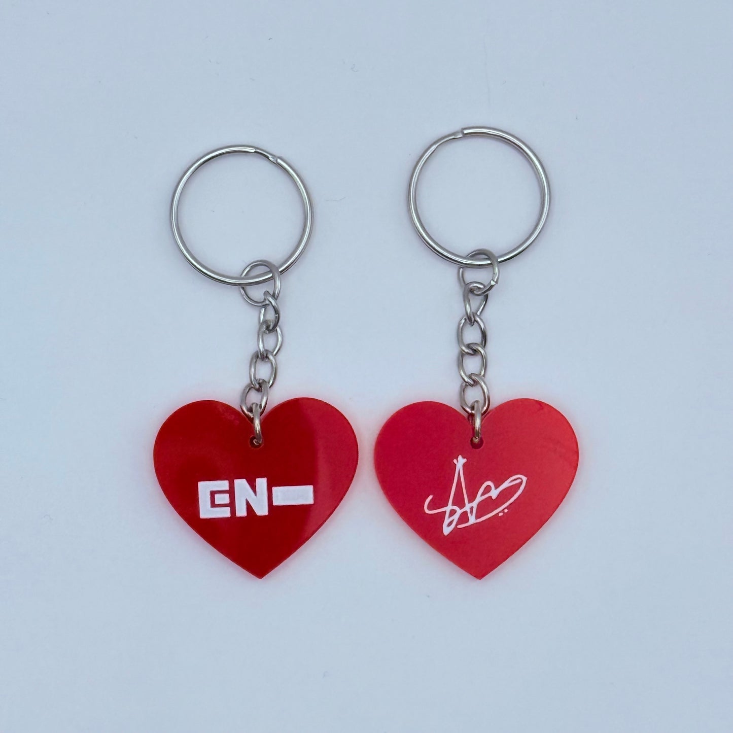 ENHYPEN Member Heart-Shaped Acrylic Keychain