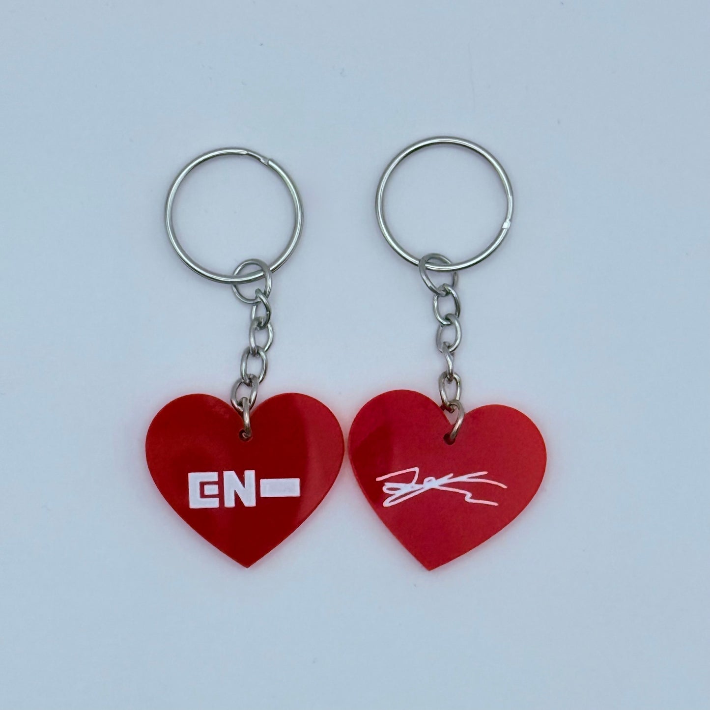 ENHYPEN Member Heart-Shaped Acrylic Keychain