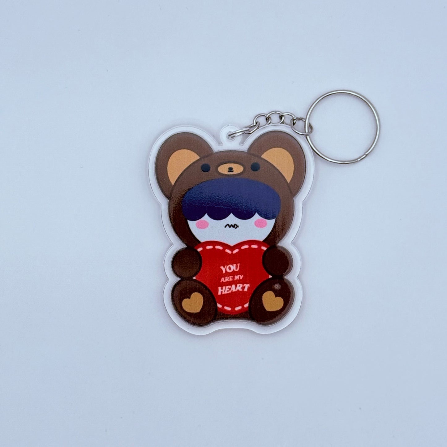 PPULBATU Teddy Bear Double-Sided Acrylic Keychain
