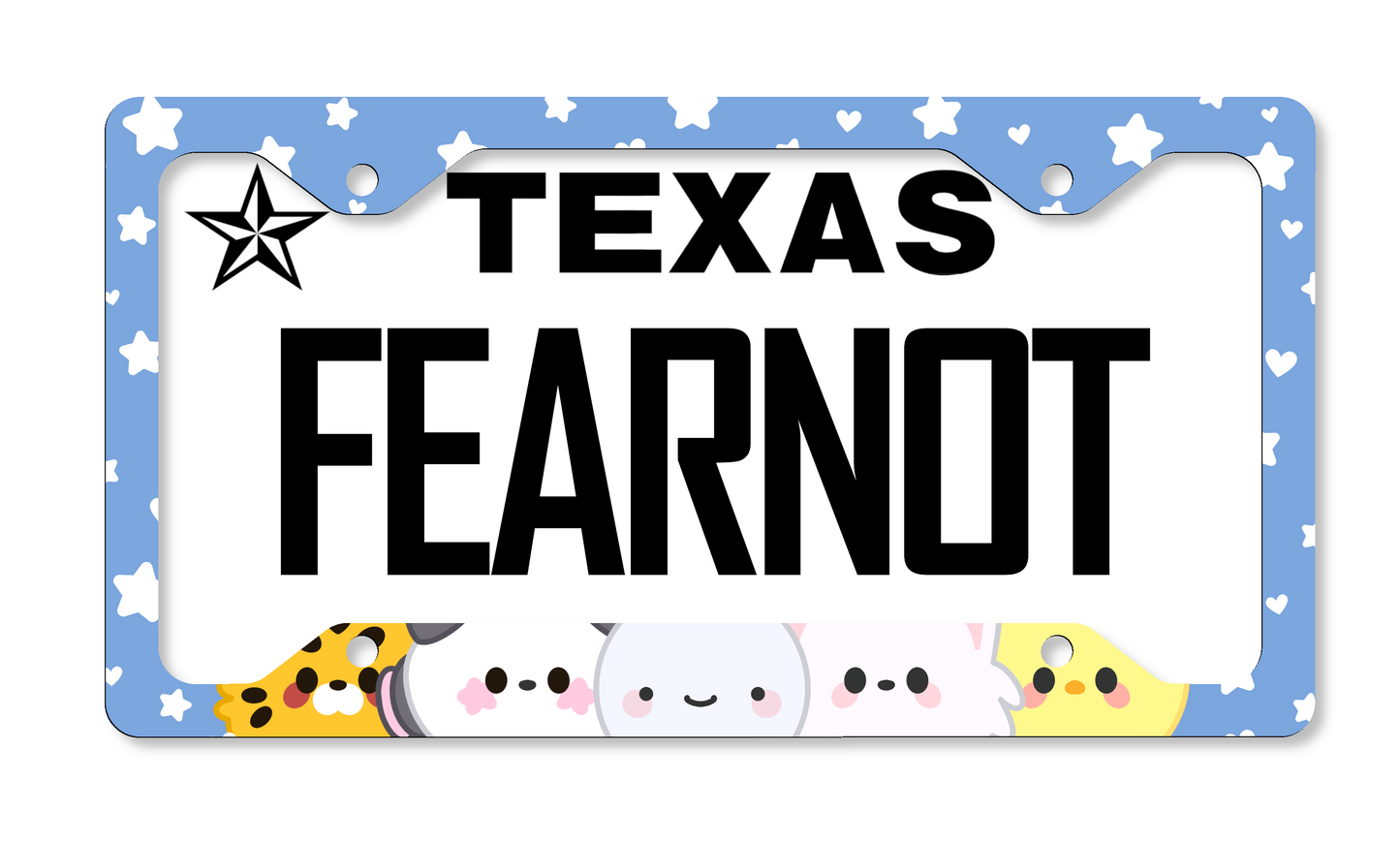 Cute Fim's Club Themed License Plate Frame