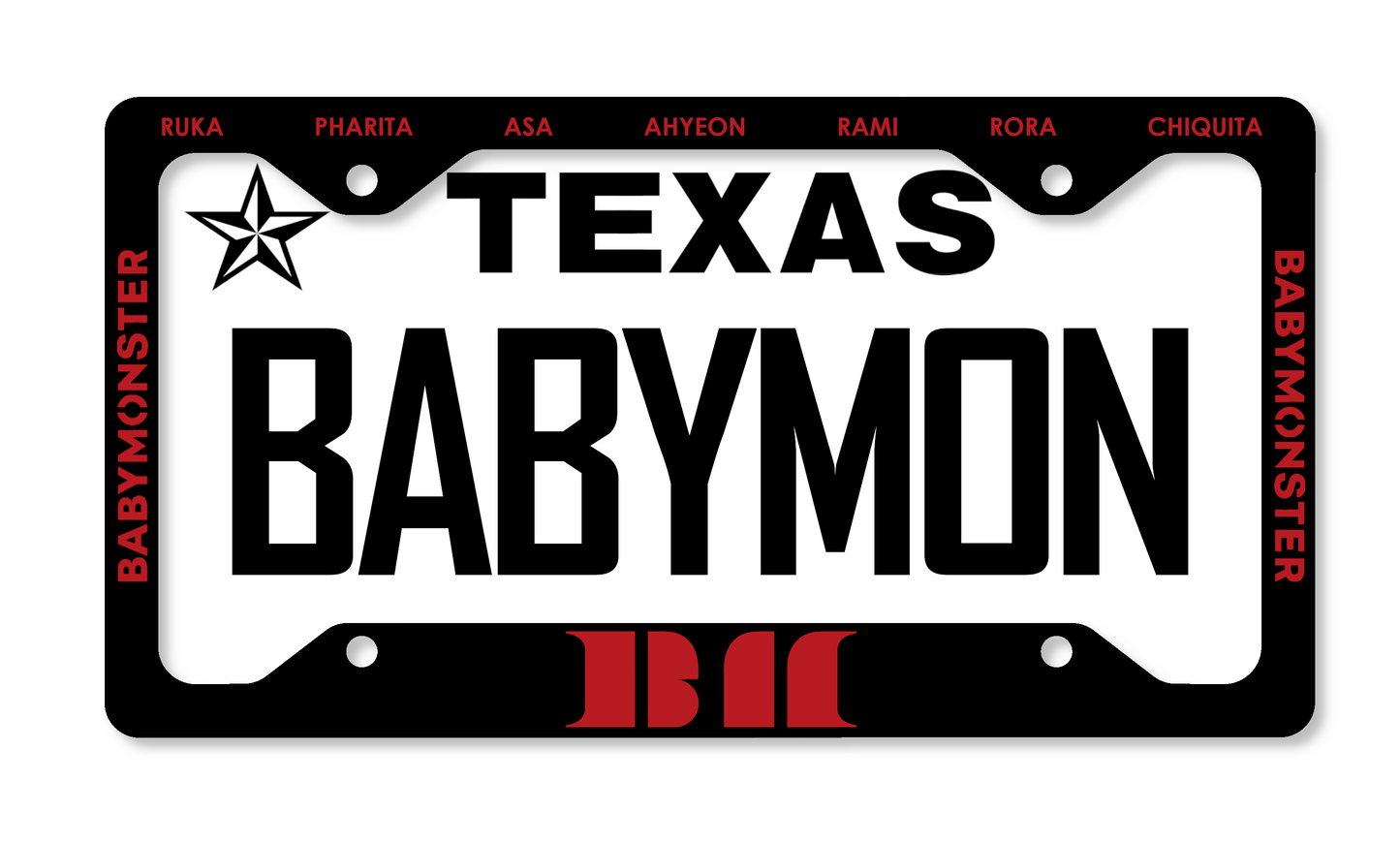BABYMONSTER Themed License Plate Frame