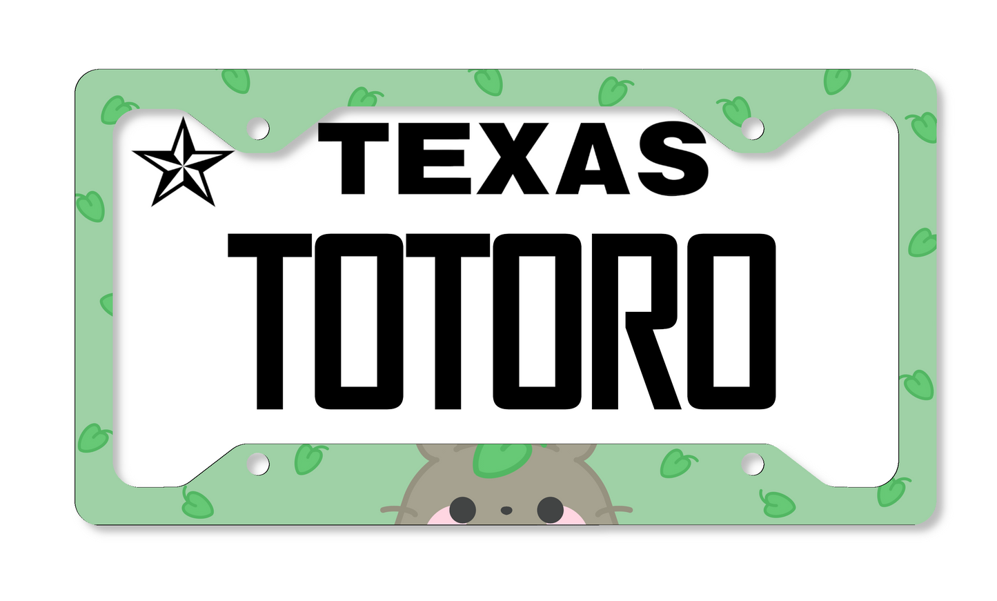 Totoro Themed License Plate Frame