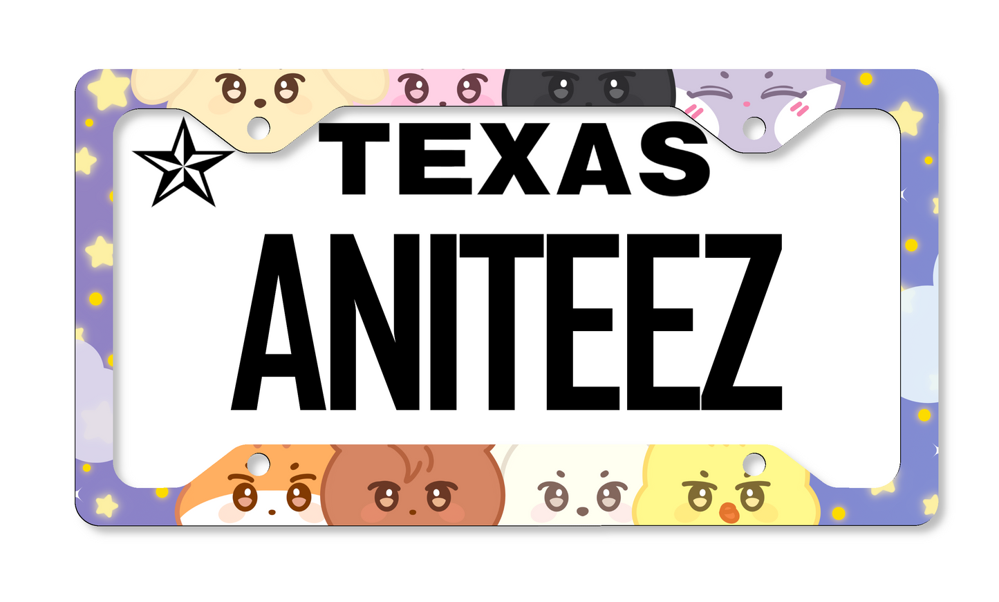 ANITEEZ Inspired License Plate Frame