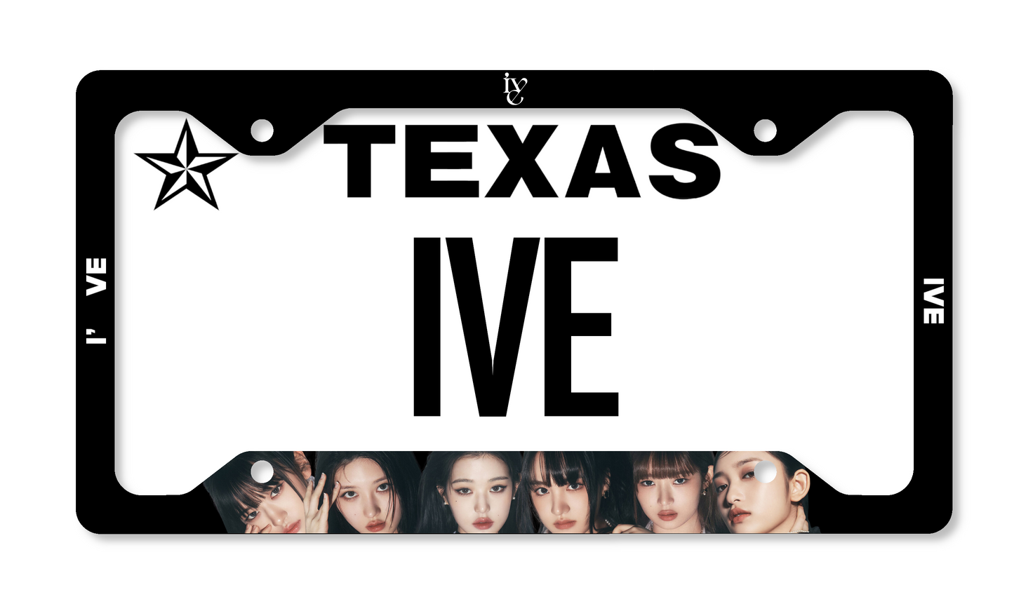 IVE I've IVE Inspired License Plate Frame
