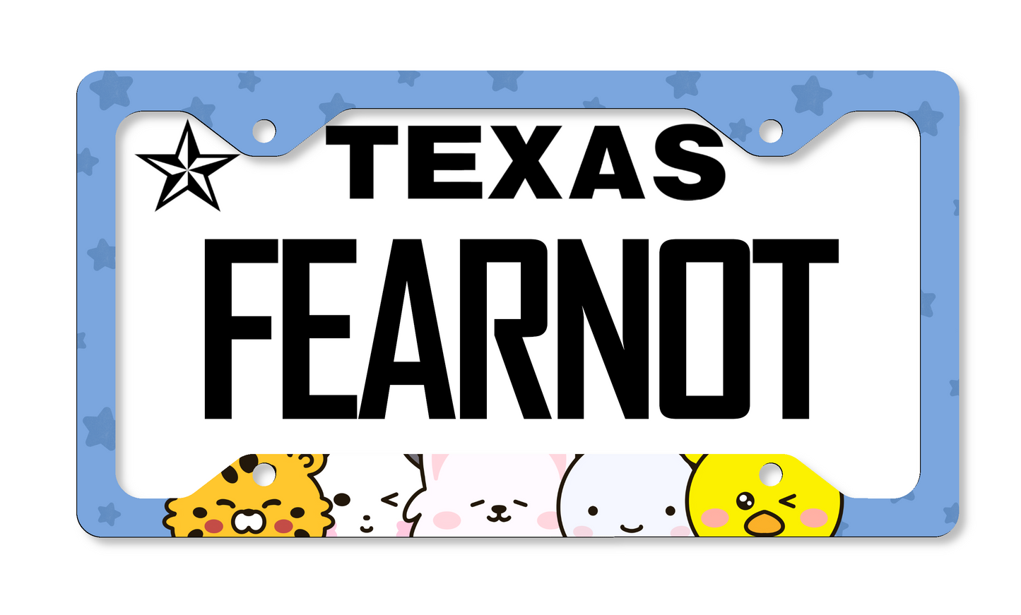 Fim's Club Themed License Plate Frame