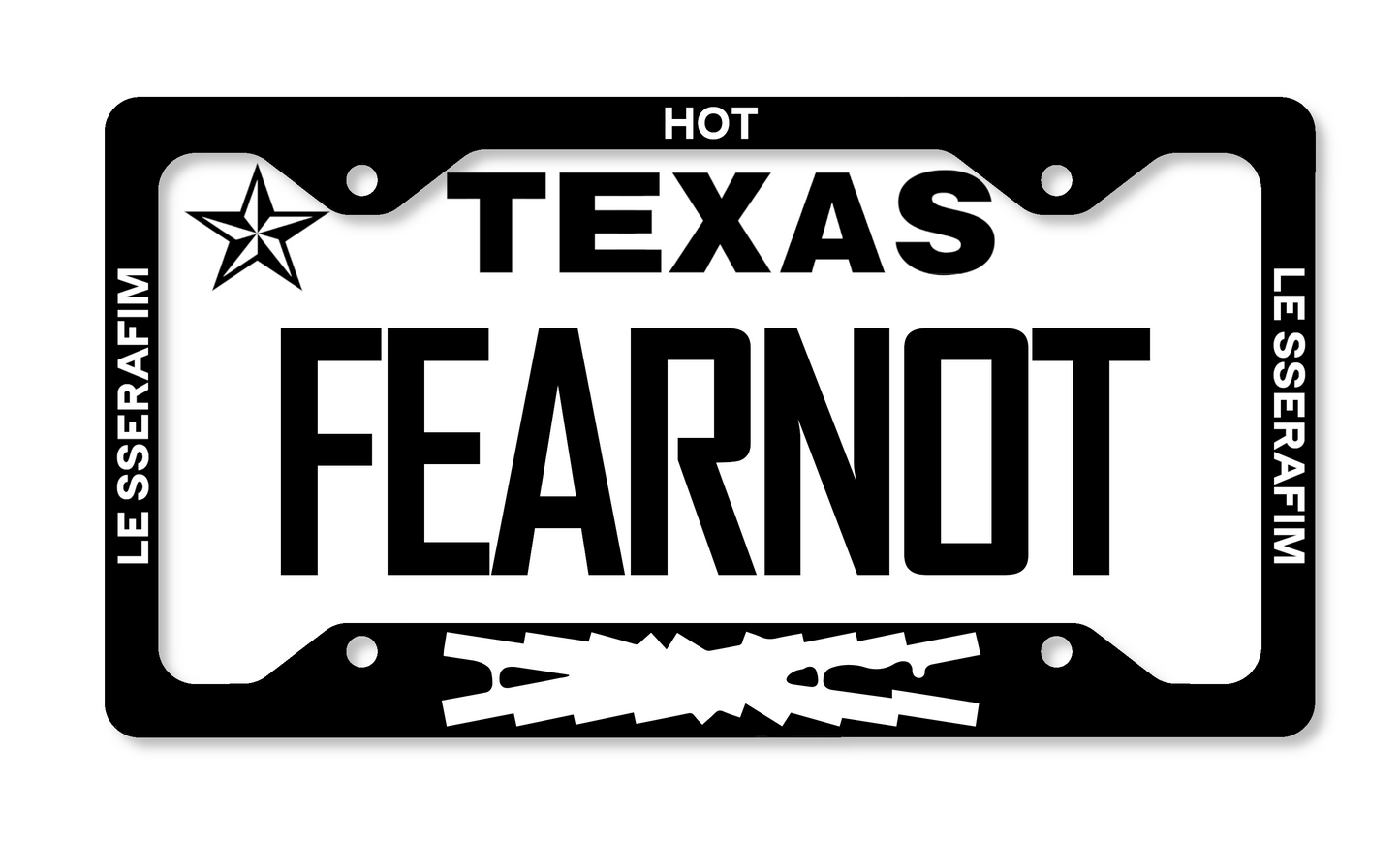 LE SSERAFIM Hot Themed License Plate Frame