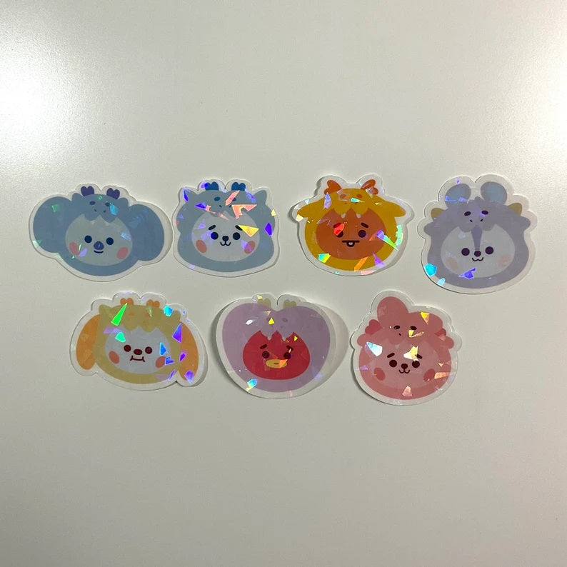 Year of the Dragon BT21 Holographic Sticker