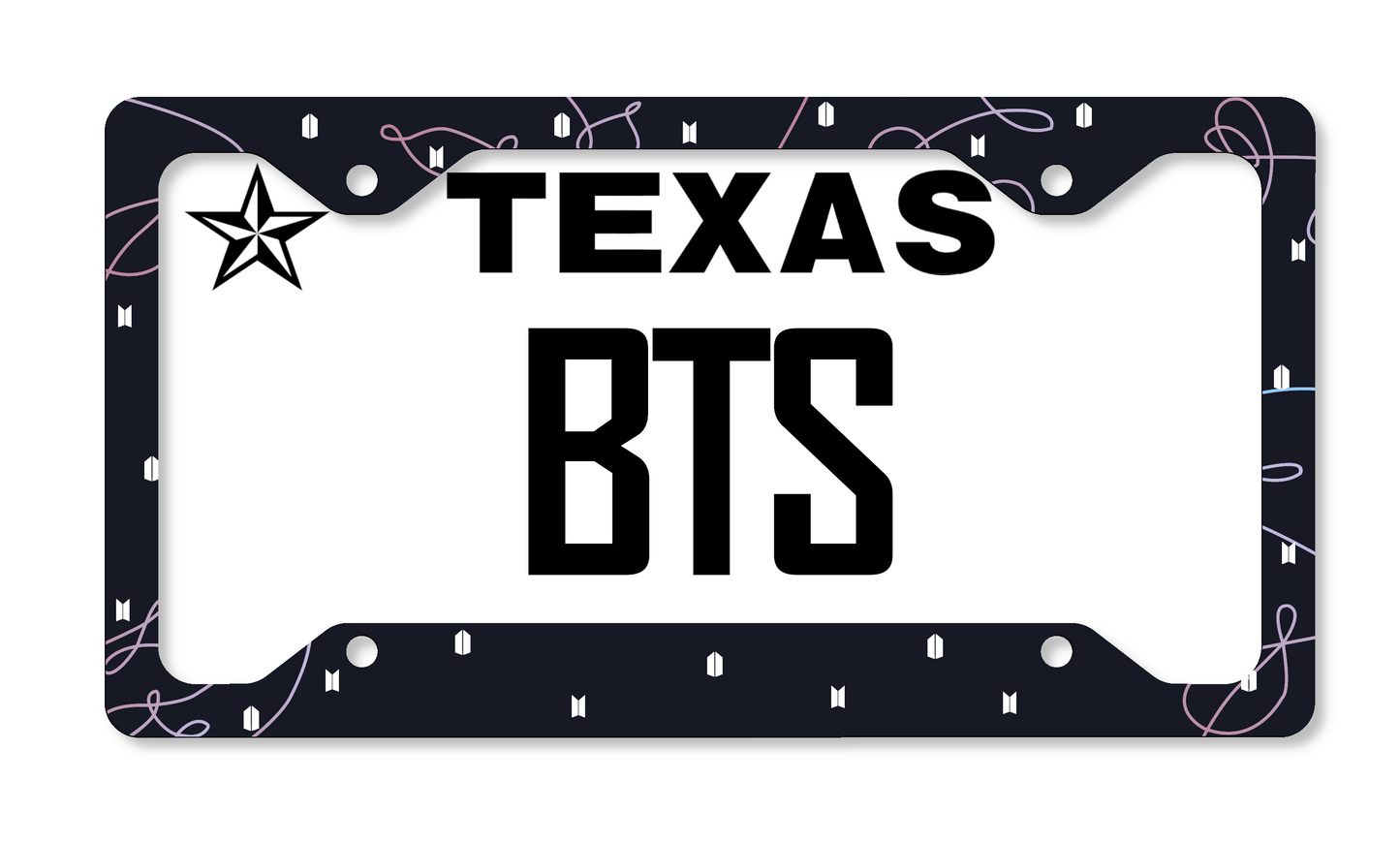 BTS Love Yourself: Tear Inspired License Plate Frame