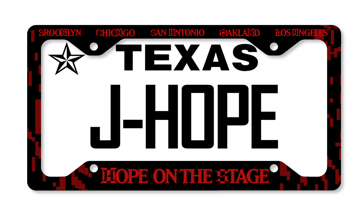 BTS J-Hope Hope on the Stage Inspired License Plate Frame