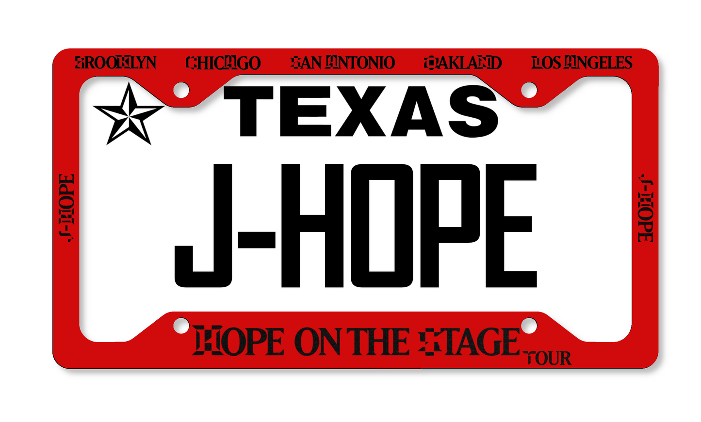 BTS J-Hope Hope on the Stage Inspired License Plate Frame
