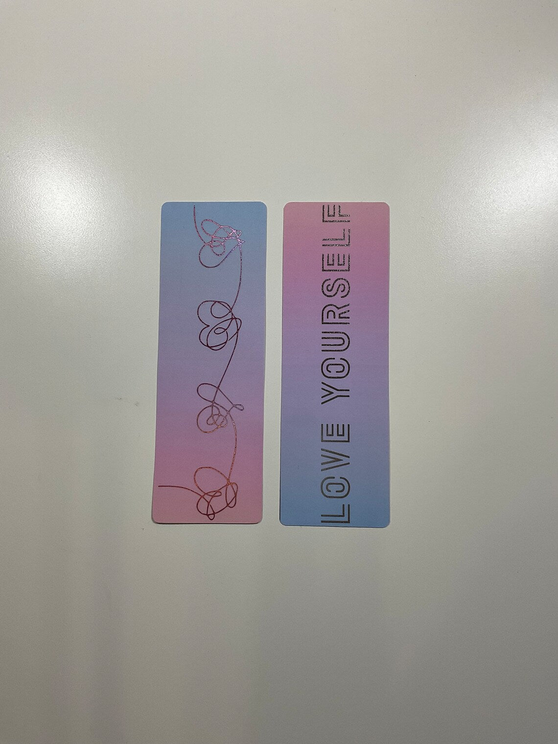 BTS Love Yourself Trilogy (Her, Tear, & Answer) Double Sided Foiled Bookmark